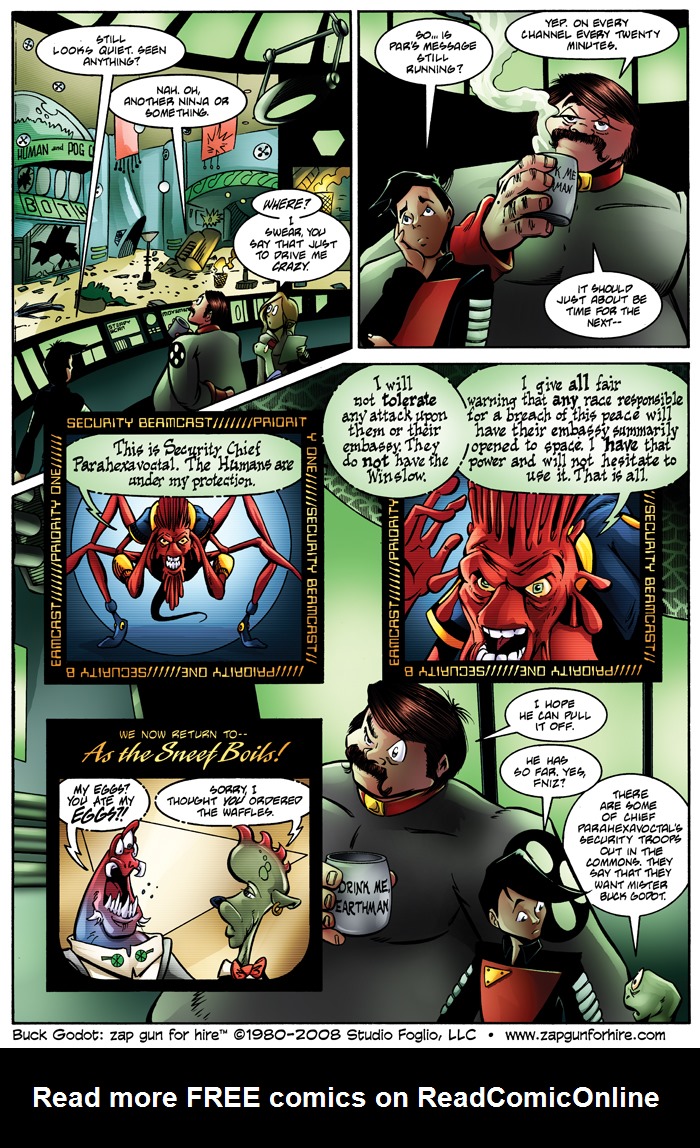 Read online Buck Godot - Zap Gun For Hire comic -  Issue #4 - 5