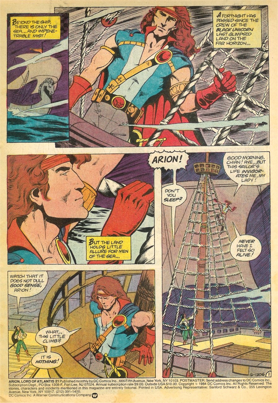 Read online Arion, Lord of Atlantis comic -  Issue #21 - 2