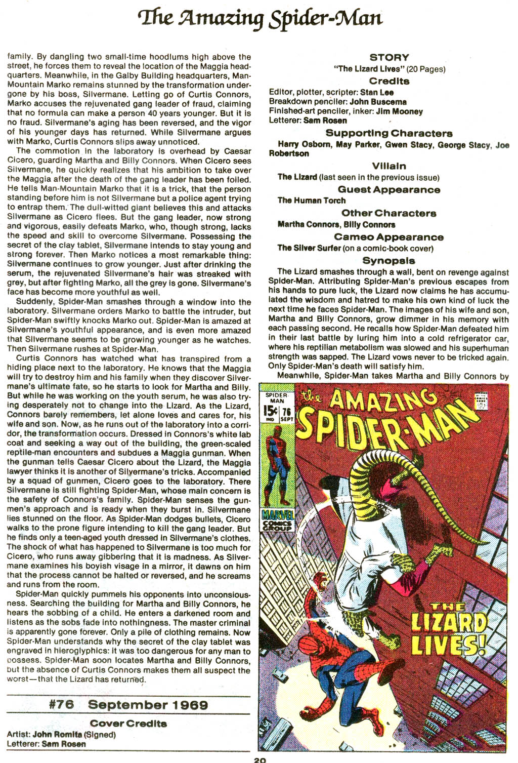 Read online The Official Marvel Index to The Amazing Spider-Man comic -  Issue #3 - 22