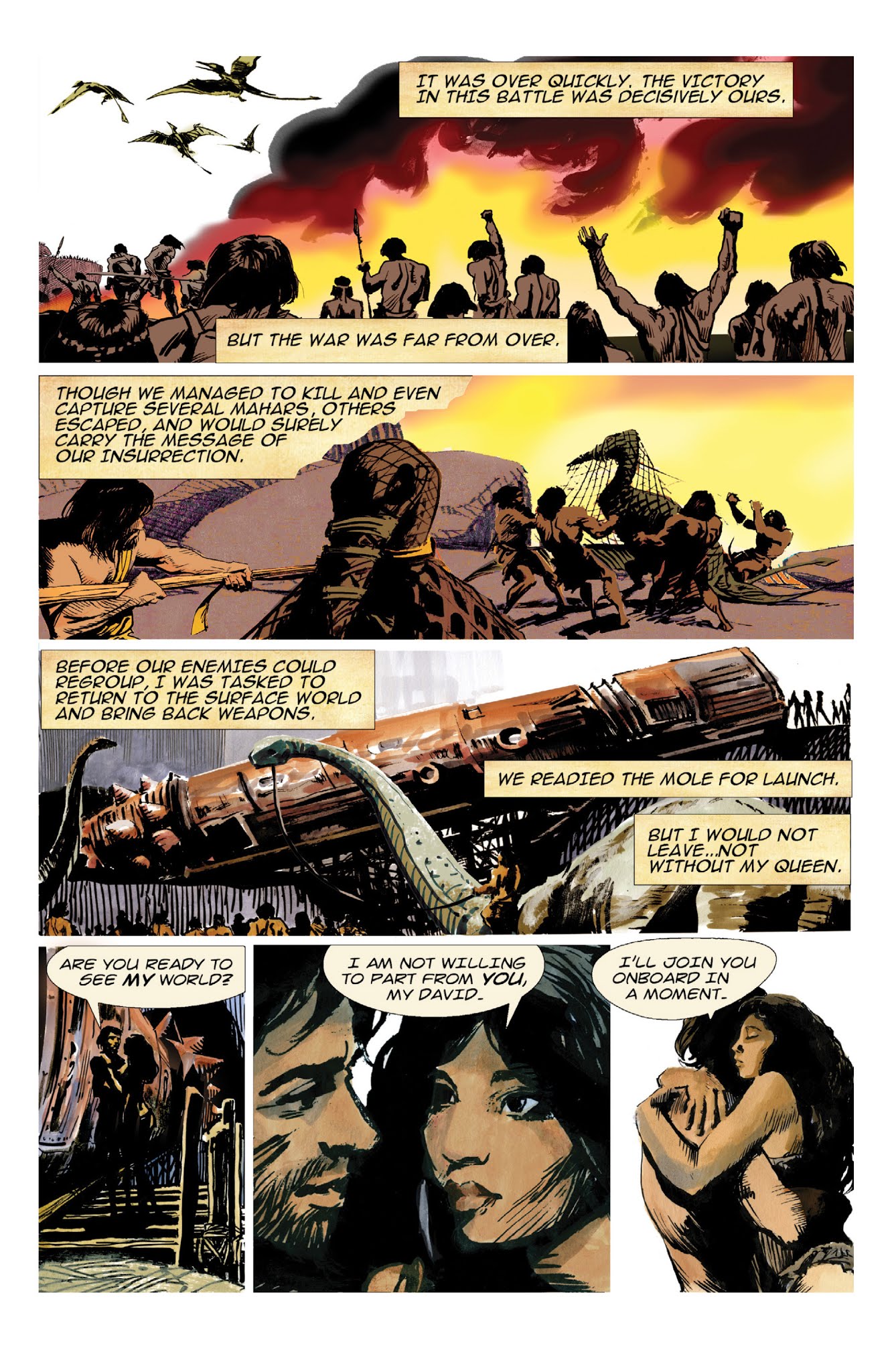 Read online Edgar Rice Burroughs' At the Earth's Core comic -  Issue # TPB - 91