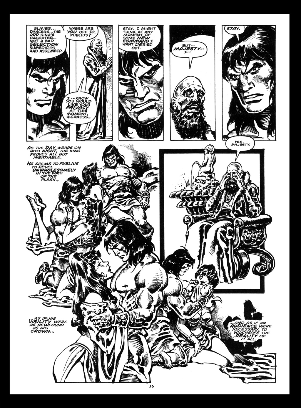 Read online The Savage Sword Of Conan comic -  Issue #214 - 36