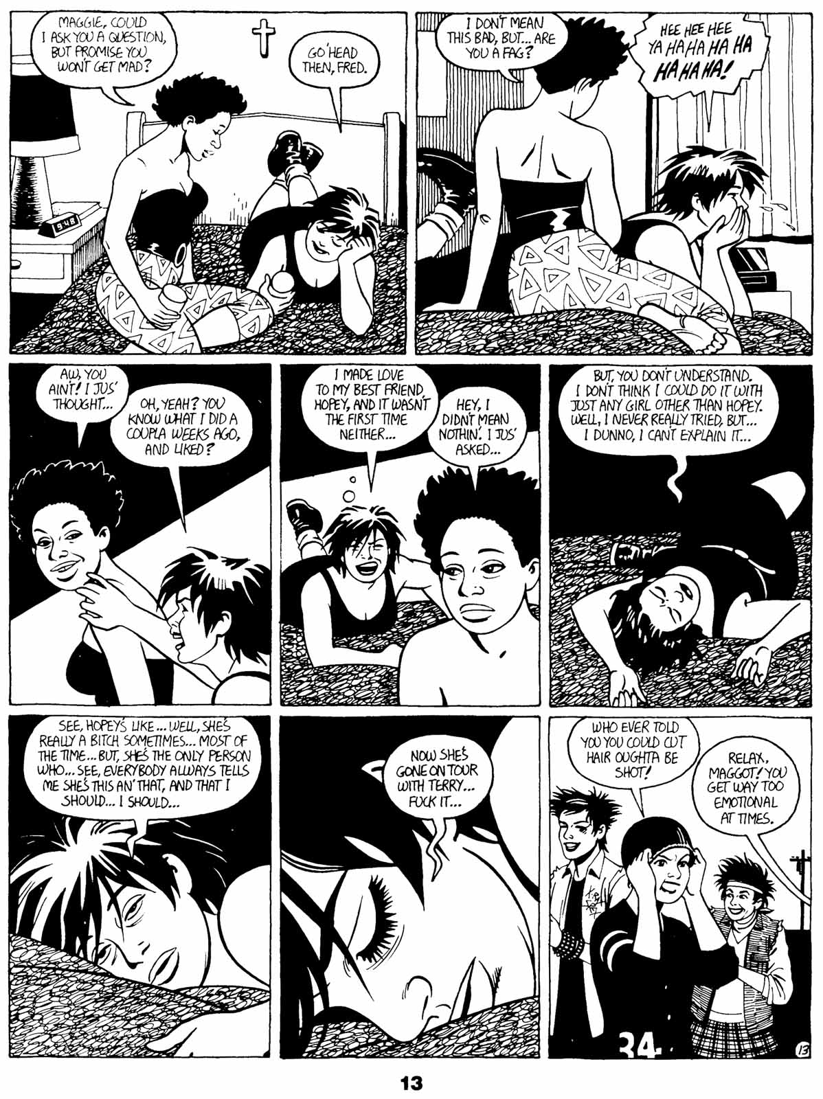 Read online Love and Rockets (1982) comic -  Issue #20 - 16