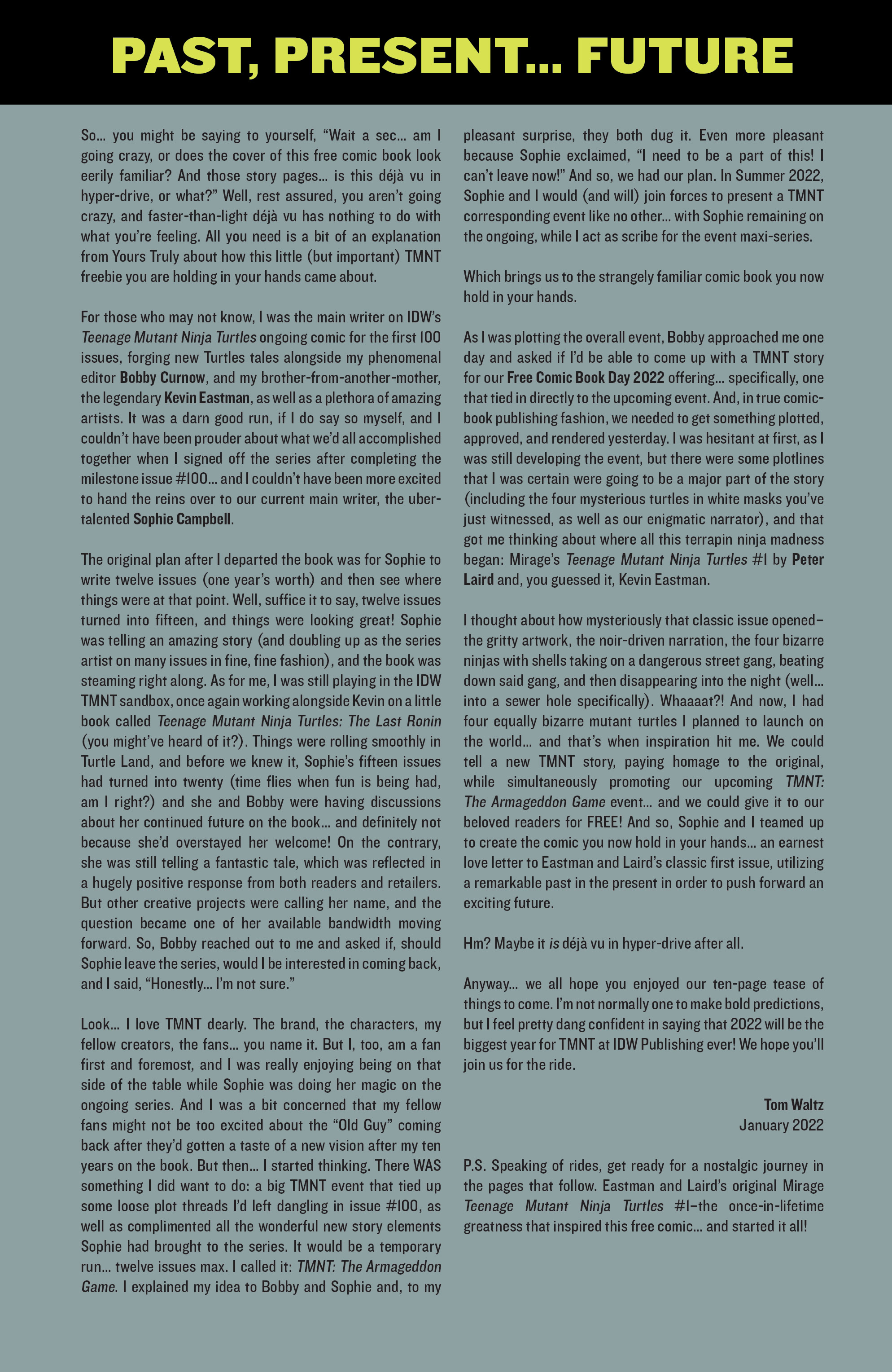 Read online Free Comic Book Day 2022 comic -  Issue # TMNT - The Armaggedon Game - 13