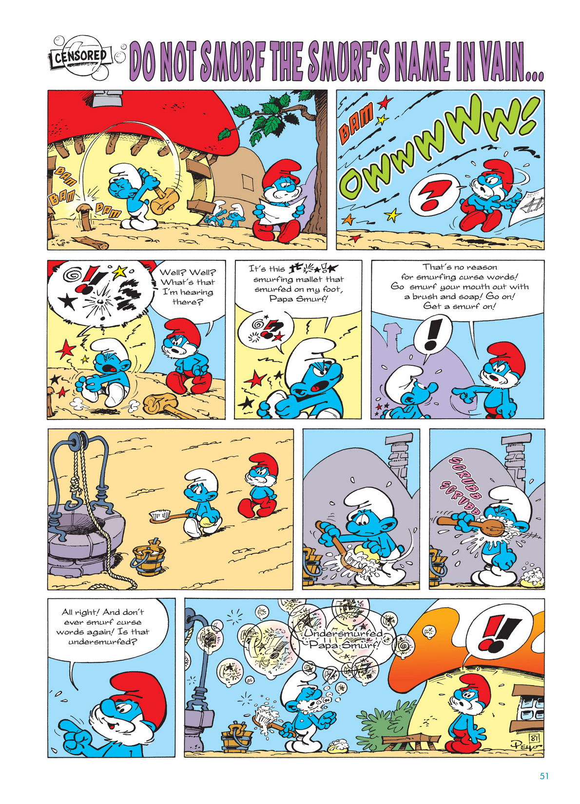 Read online The Smurfs comic -  Issue #10 - 52