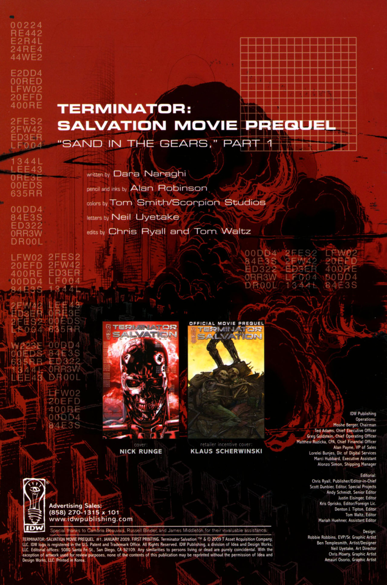 Read online Terminator: Salvation Movie Prequel comic -  Issue #1 - 2
