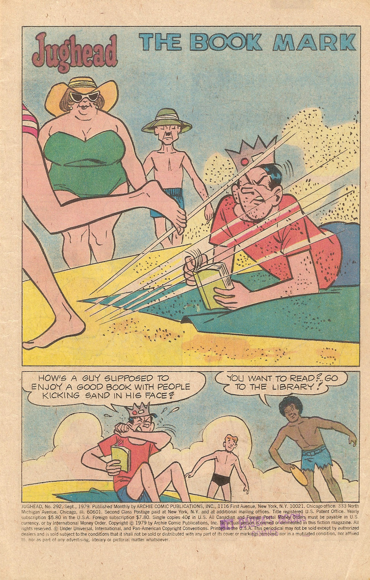Read online Jughead (1965) comic -  Issue #292 - 3