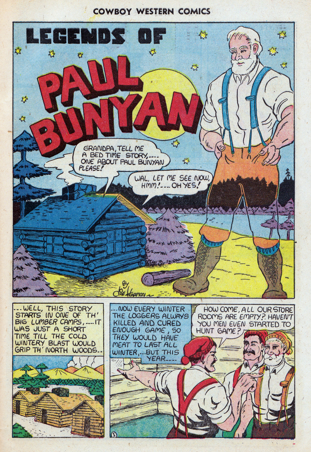 Read online Cowboy Western Comics (1948) comic -  Issue #27 - 29