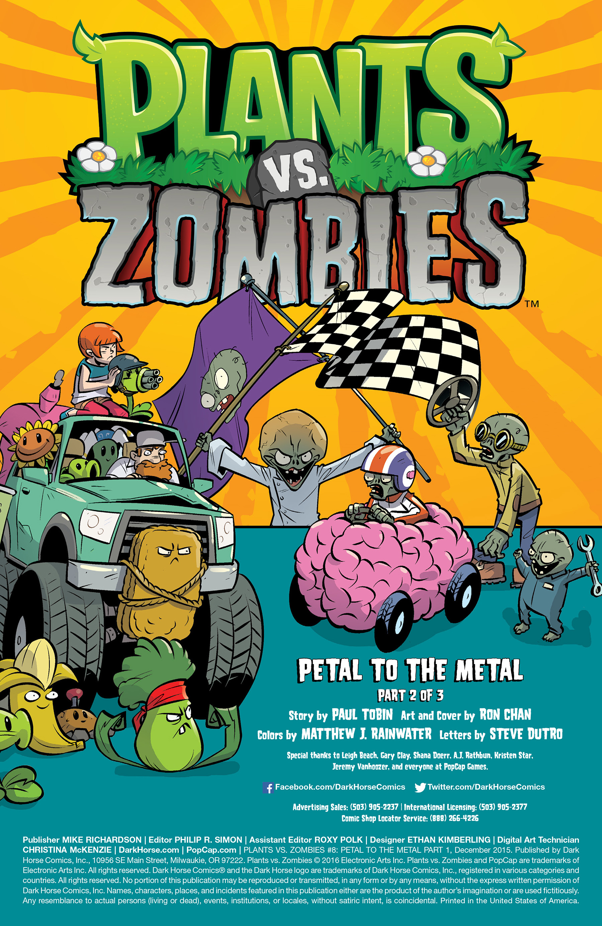 Read online Plants vs. Zombies: Petal to the Metal comic -  Issue #8 - 2