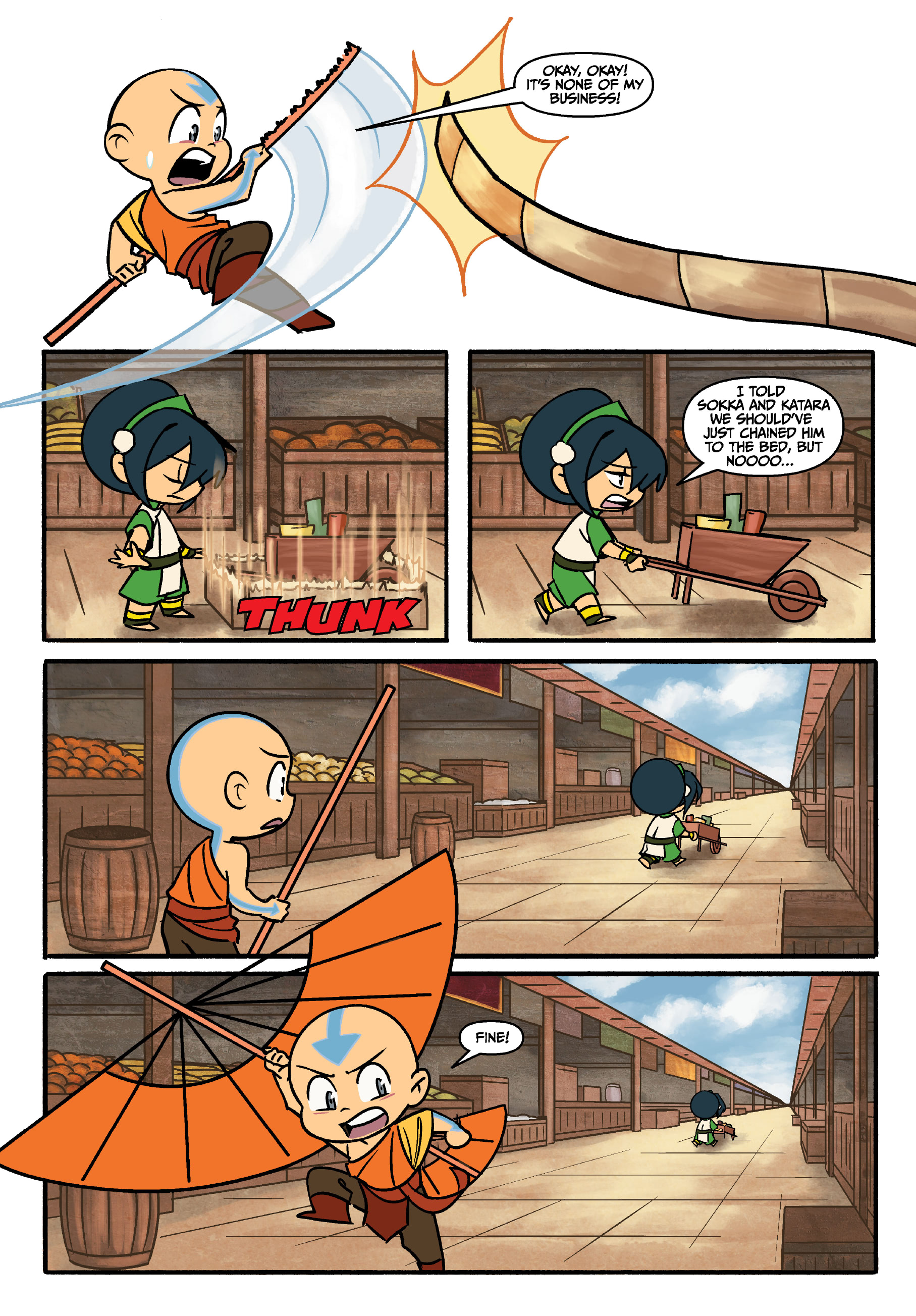 Read online Avatar: The Last Airbender Chibis - Aang's Unfreezing Day comic -  Issue # Full - 12