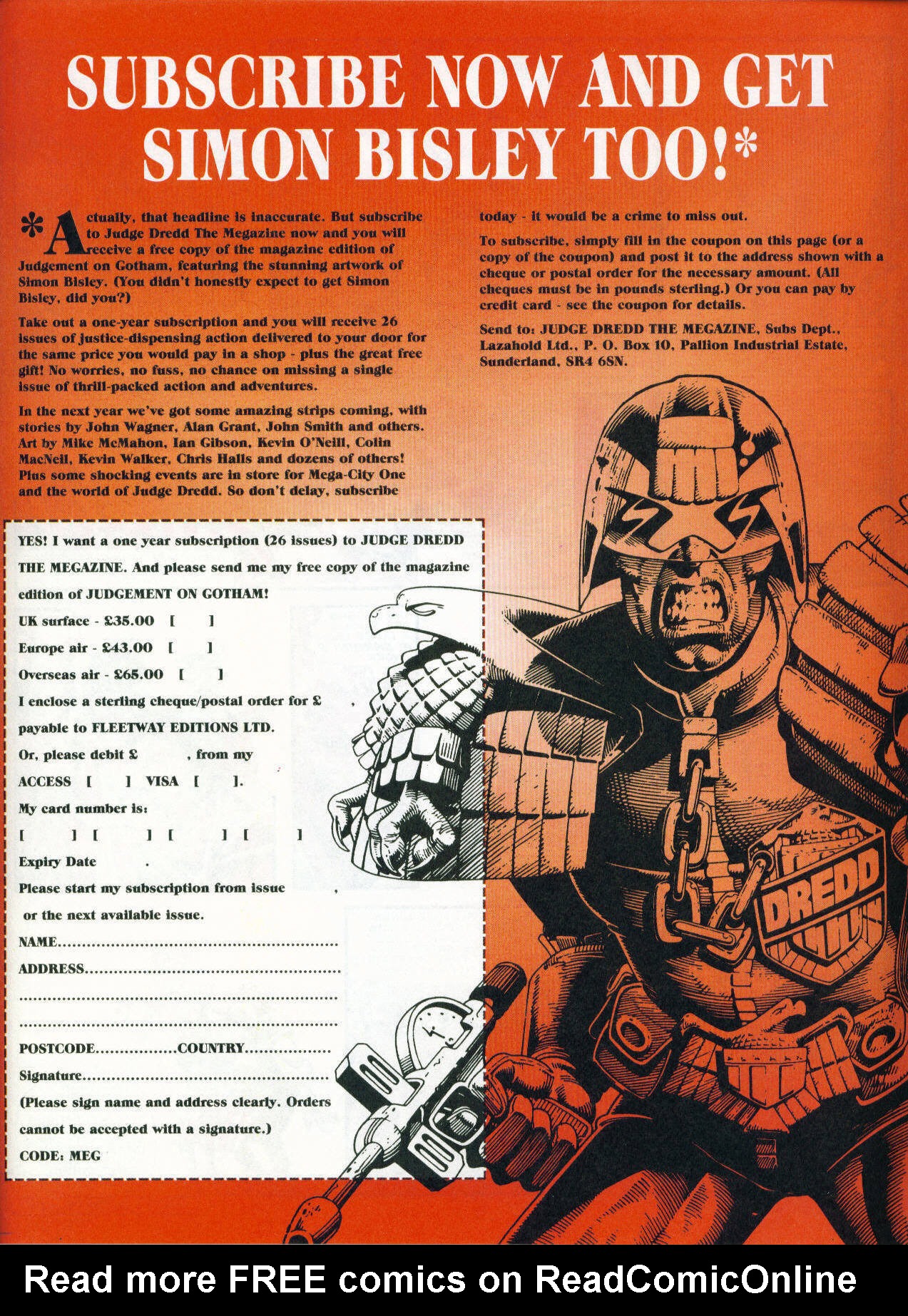 Read online Judge Dredd: The Megazine (vol. 2) comic -  Issue #39 - 42
