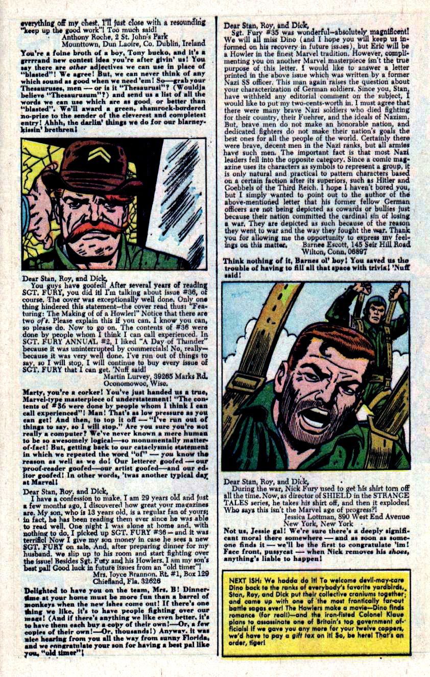 Read online Sgt. Fury comic -  Issue #40 - 33