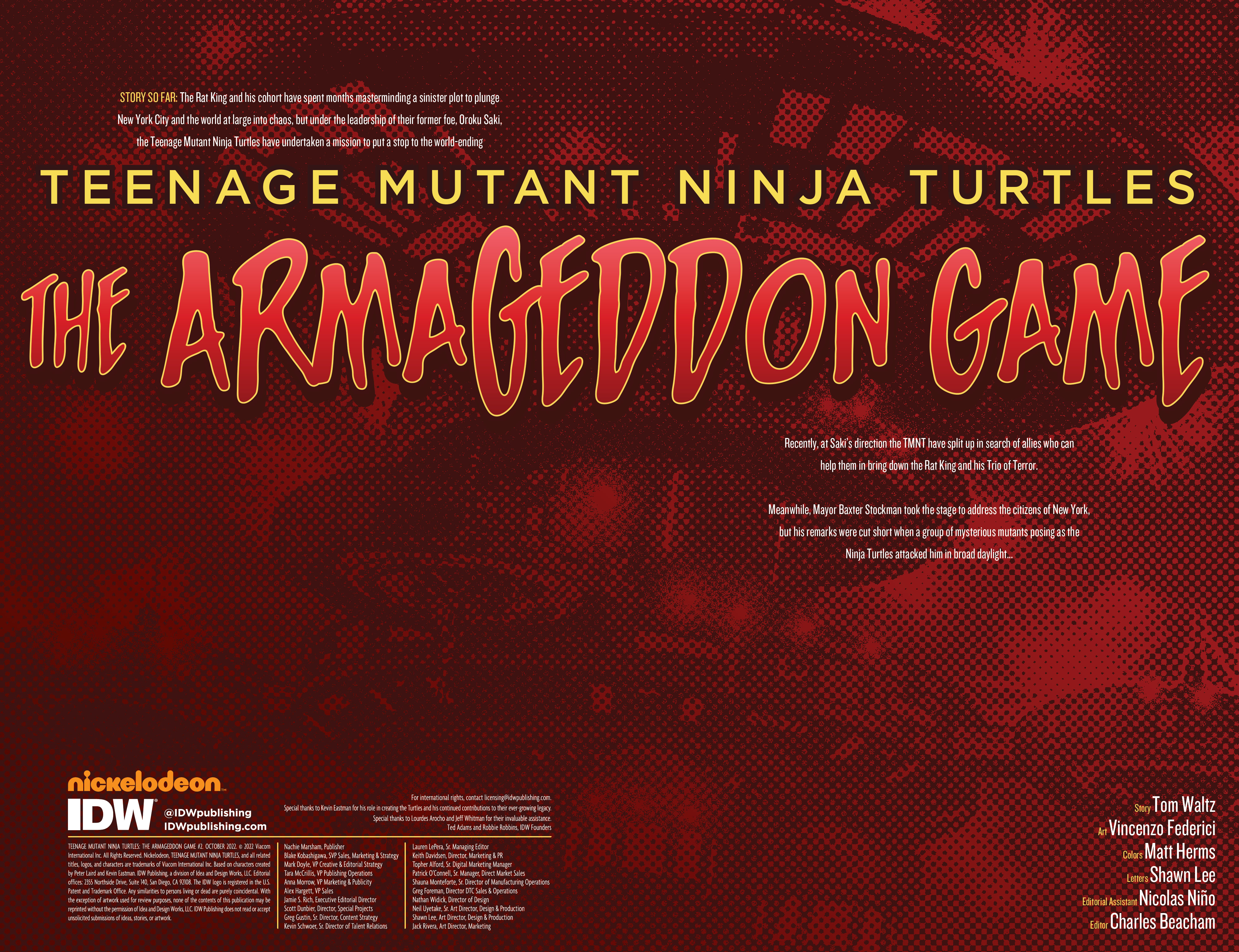 Read online Teenage Mutant Ninja Turtles: The Armageddon Game comic -  Issue #2 - 2