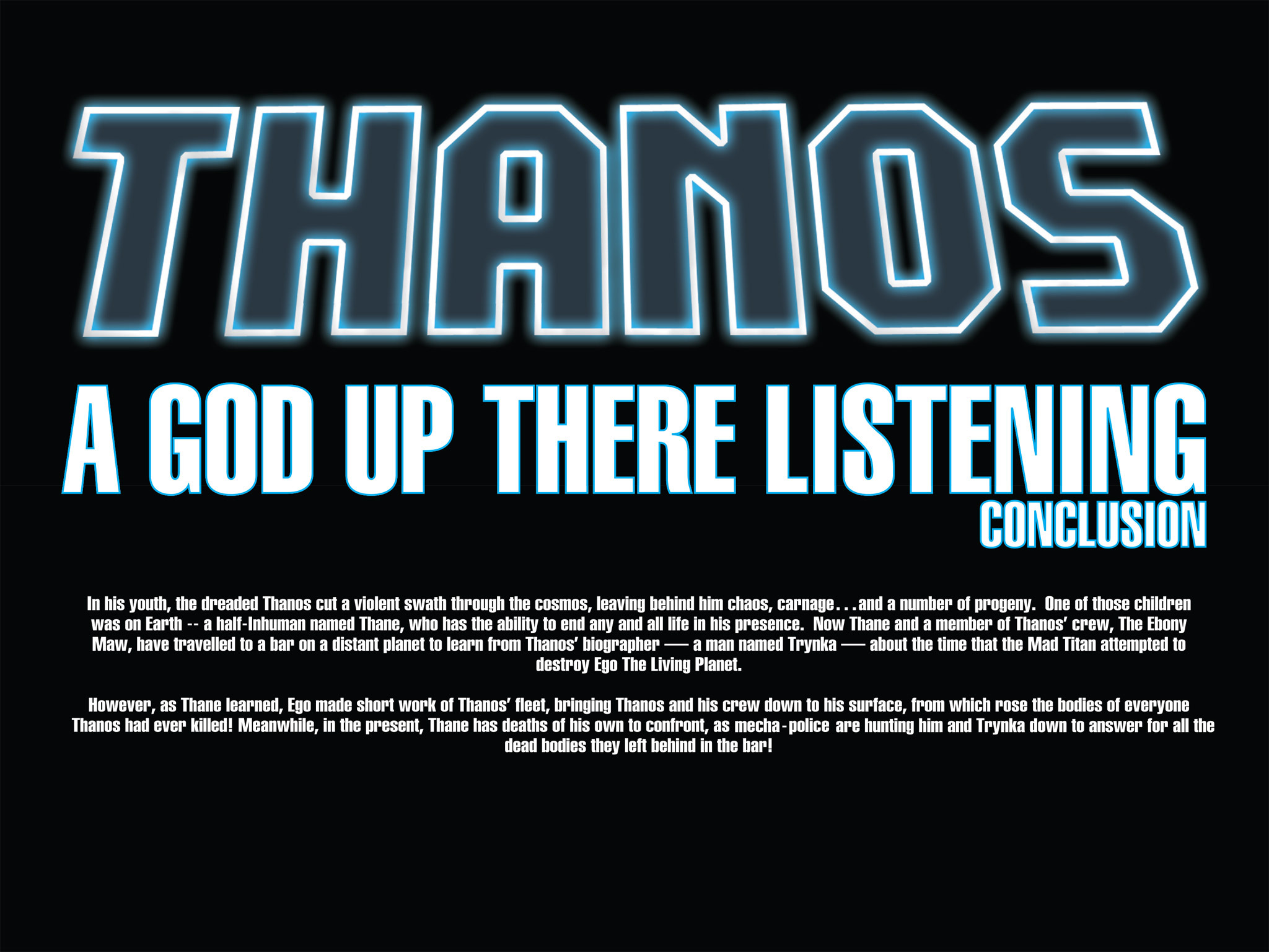 Read online Thanos: A God Up There Listening comic -  Issue # TPB - 303