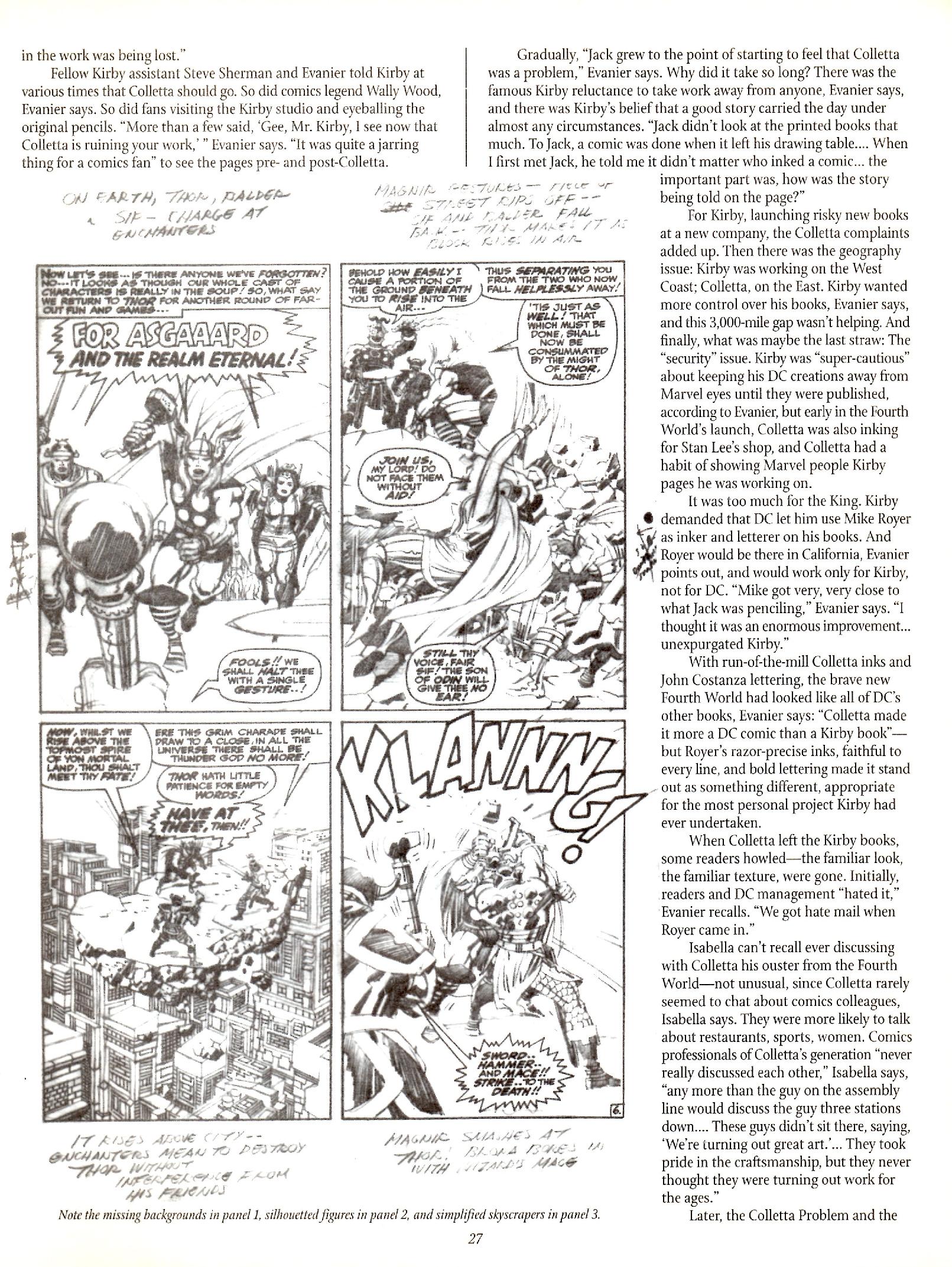 Read online The Jack Kirby Collector comic -  Issue #28 - 27
