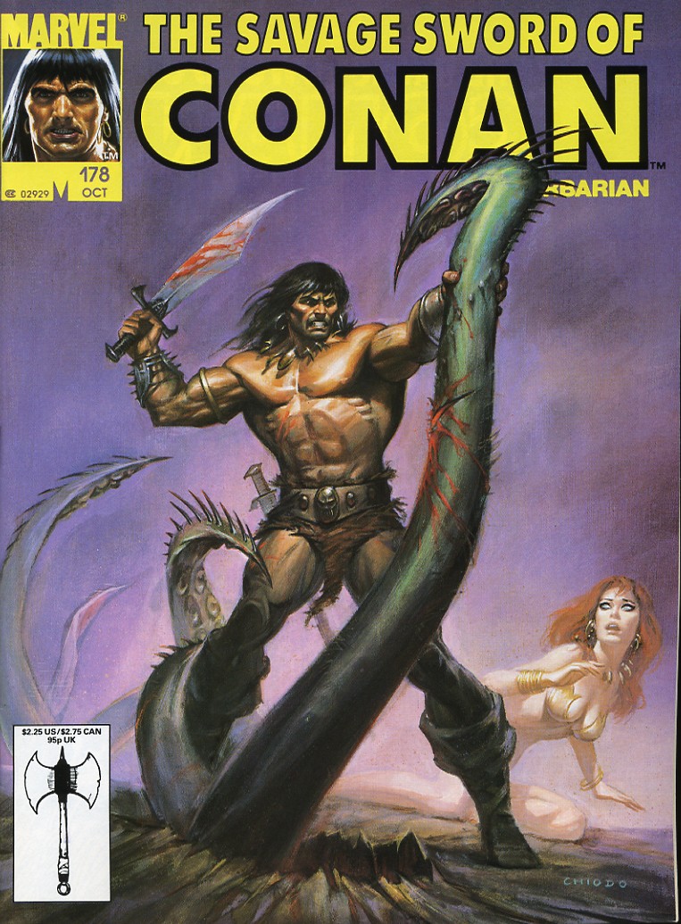 Read online The Savage Sword Of Conan comic -  Issue #178 - 1