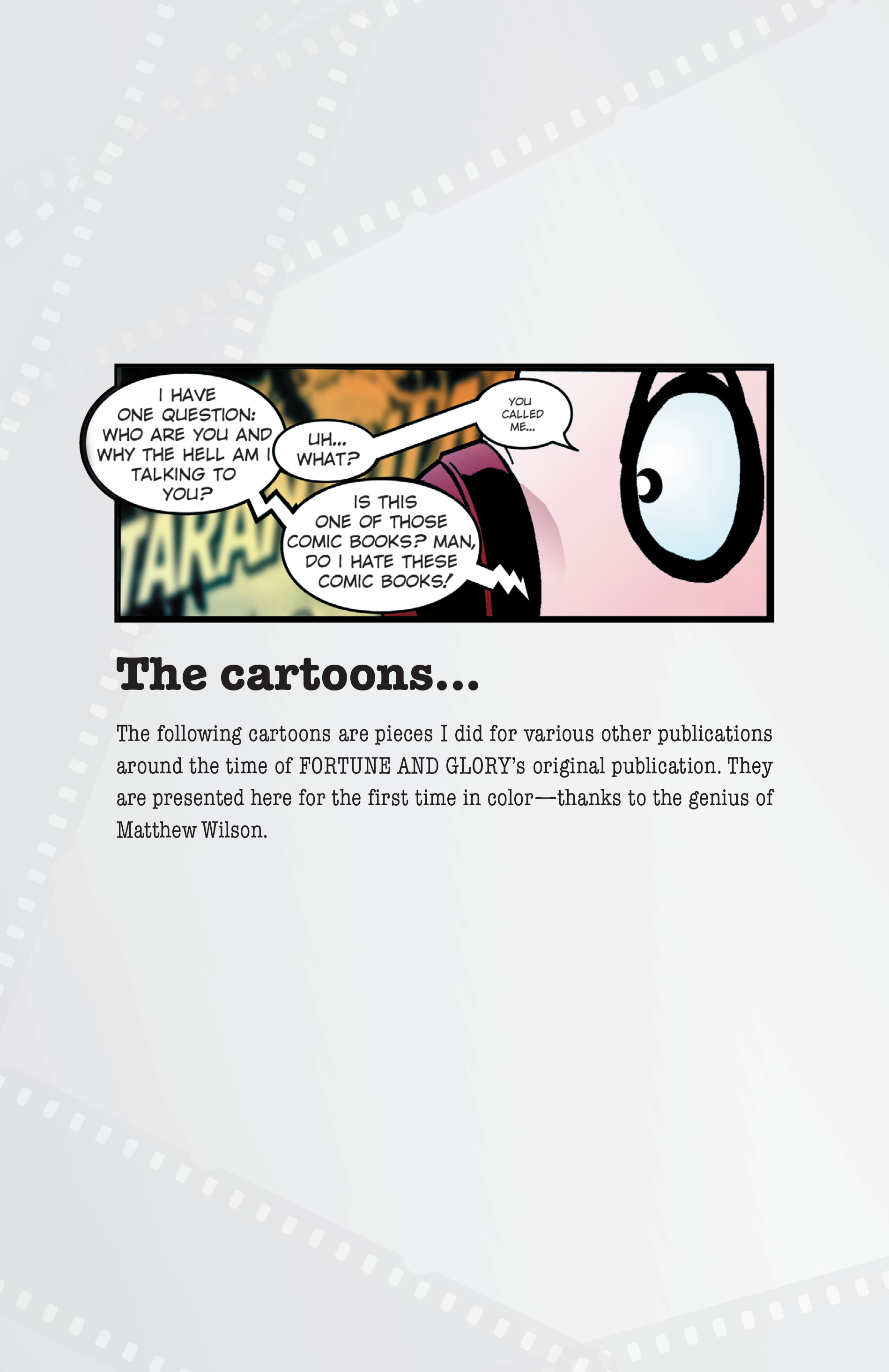 Read online Fortune & Glory: A True Hollywood Comic Book Story comic -  Issue # TPB - 123