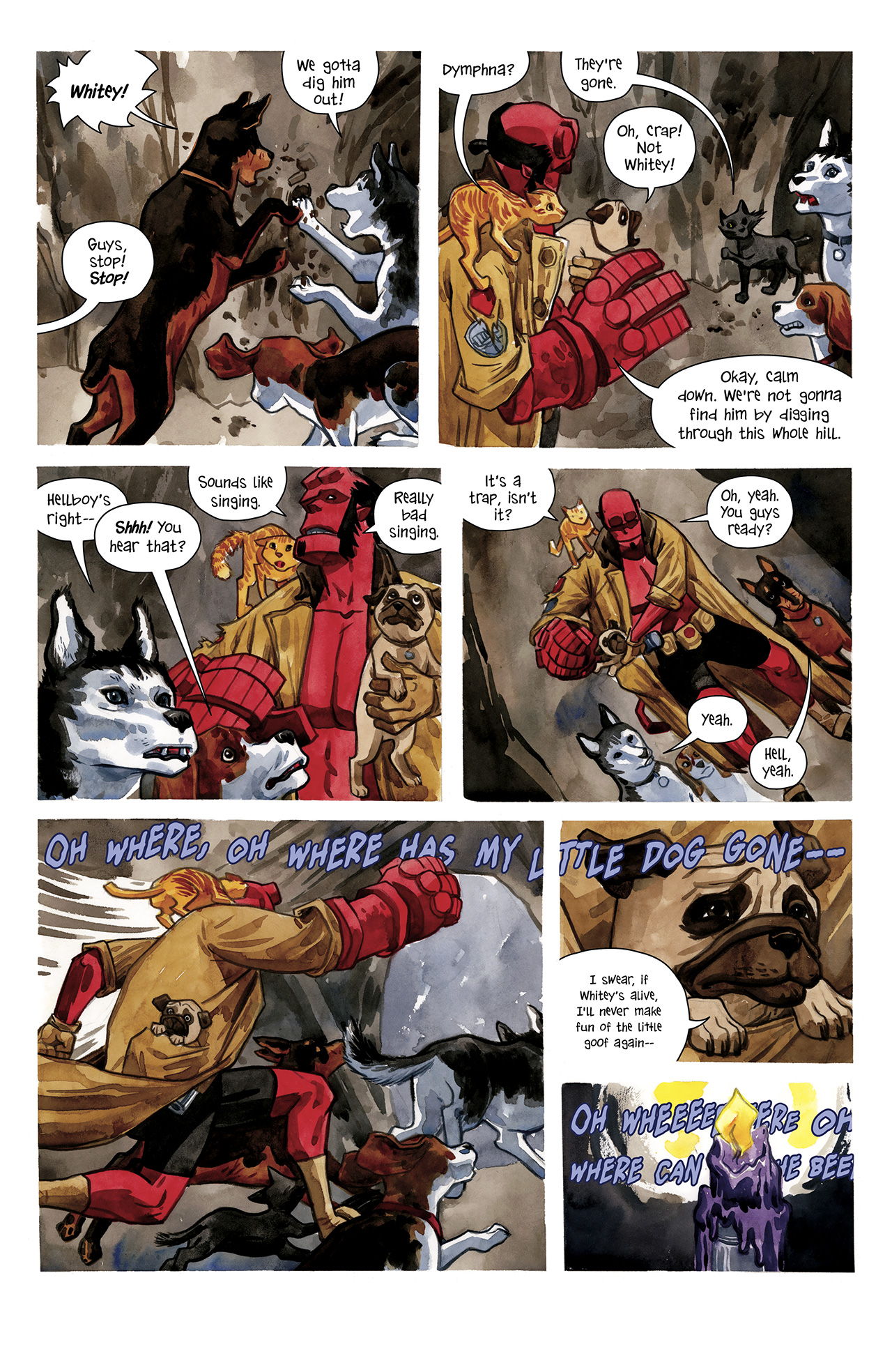 Read online Hellboy/Beasts of Burden: Sacrifice comic -  Issue # Full - 15