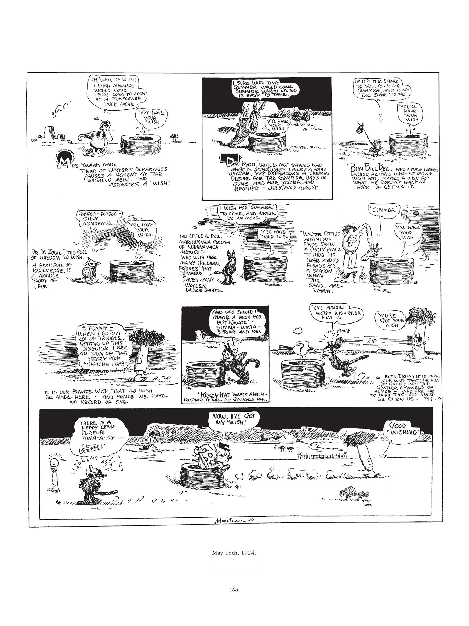 Read online Krazy & Ignatz comic -  Issue # TPB 3 - 168