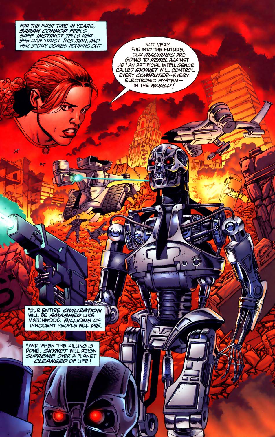 Read online Superman vs. The Terminator: Death to the Future comic -  Issue #1 - 12