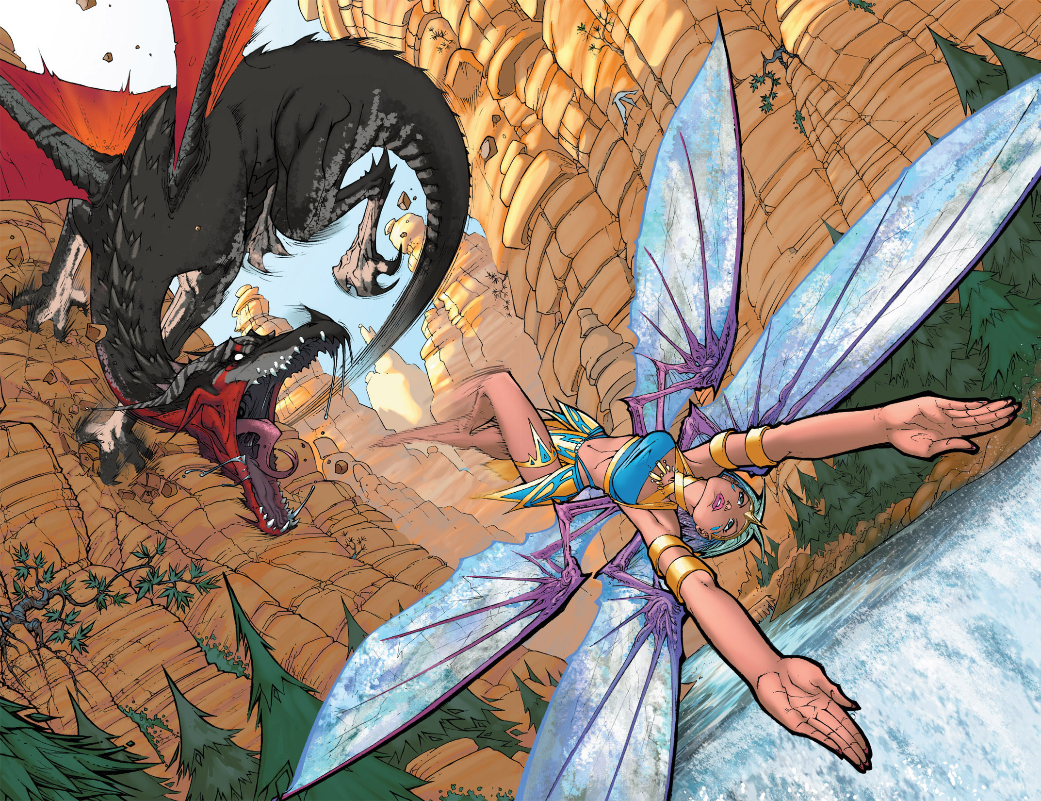 Read online Michael Turner's Soulfire: Dying Of The Light comic -  Issue #0 - 4