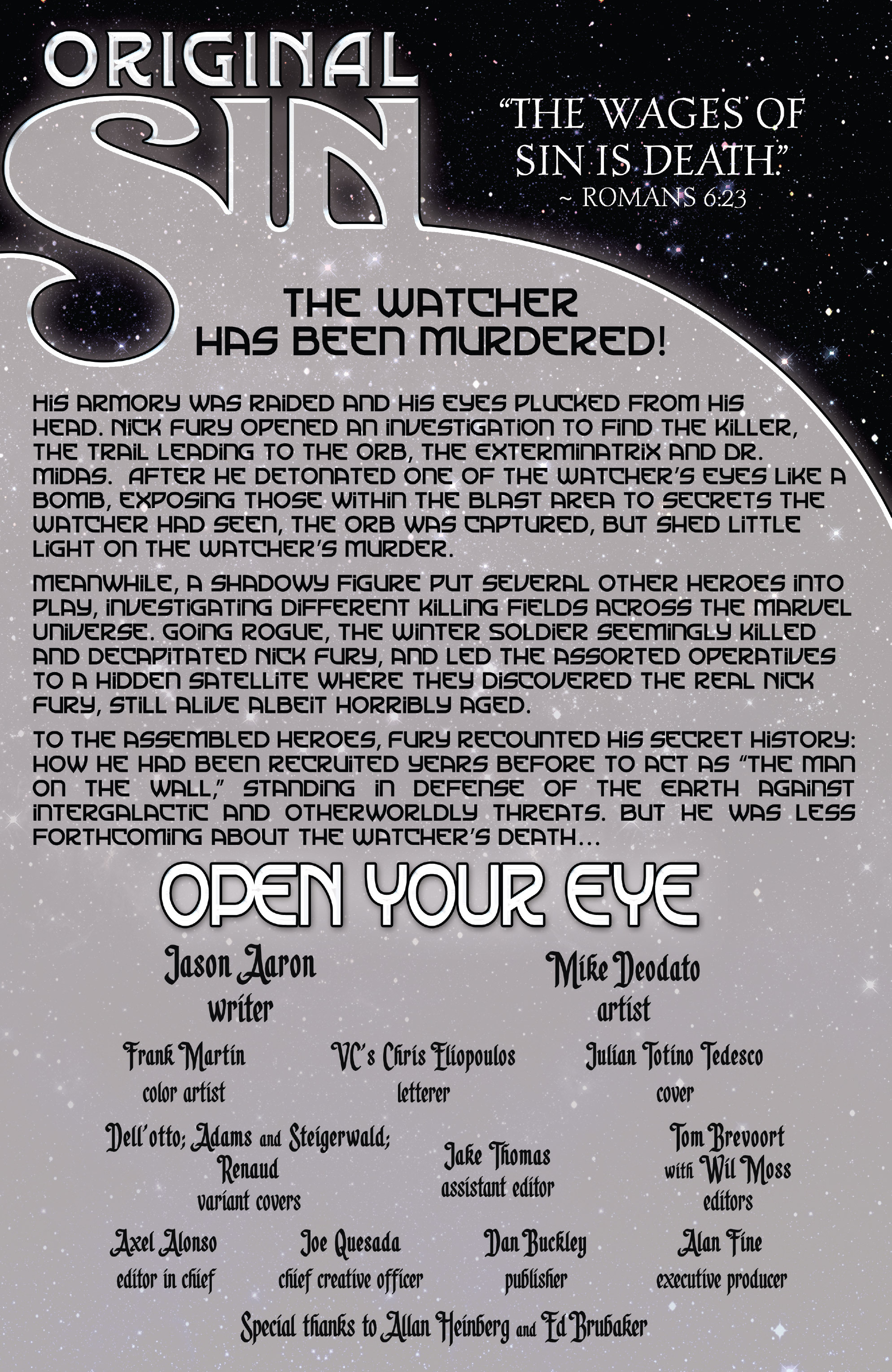 Read online Original Sin comic -  Issue #6 - 2