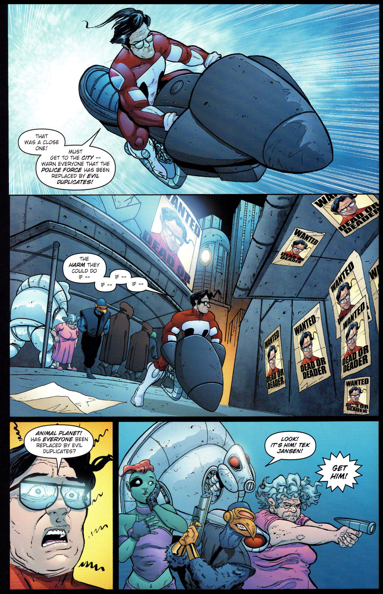 Read online Stephen Colbert's Tek Jansen comic -  Issue #4 - 8