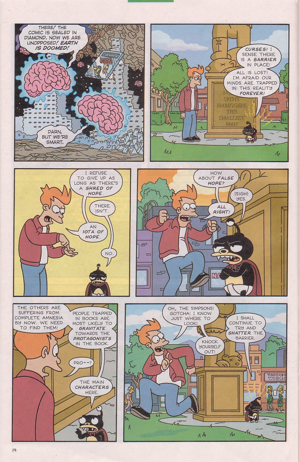 The Futurama/Simpsons Infinitely Secret Crossover Crisis issue 1 - Page 16