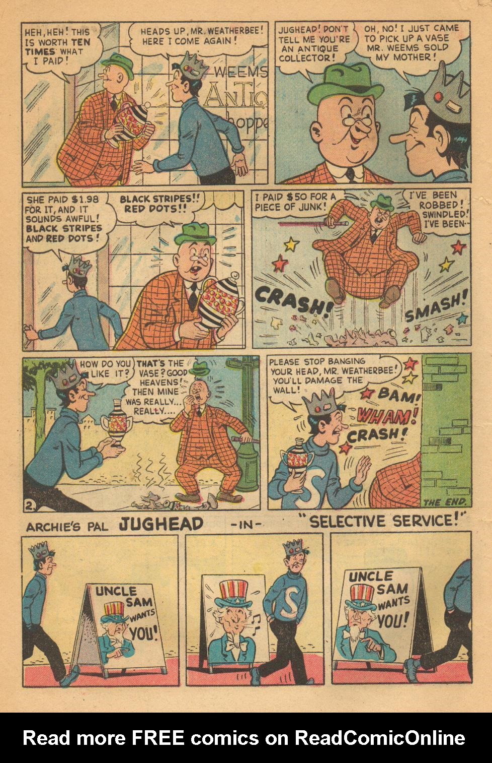 Read online Archie's Pal Jughead comic -  Issue #27 - 6