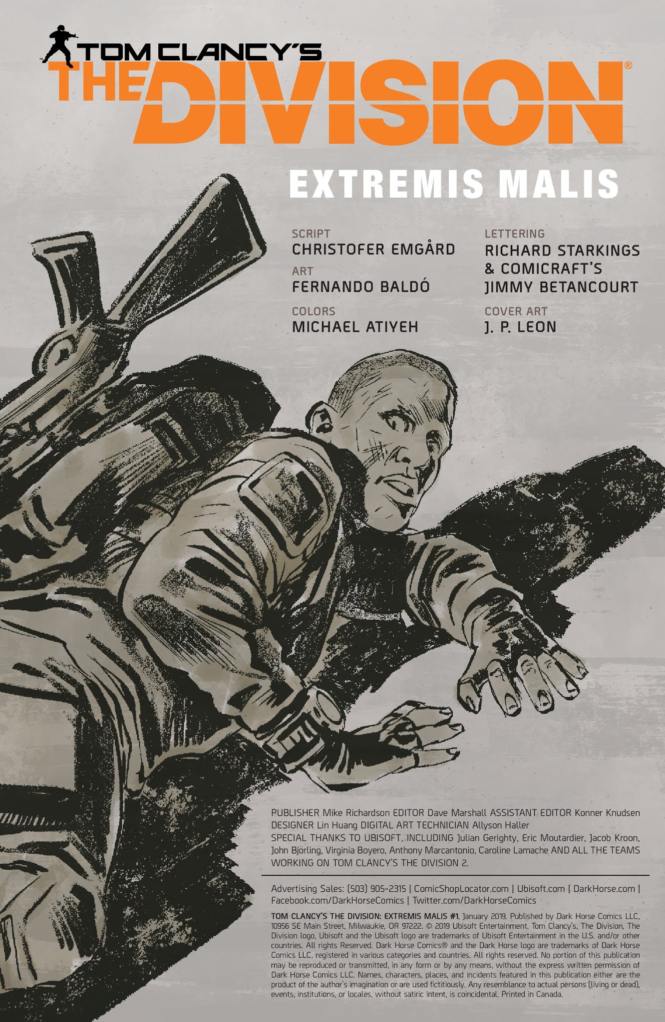 Read online Tom Clancy's The Division: Extremis Malis comic -  Issue #1 - 2