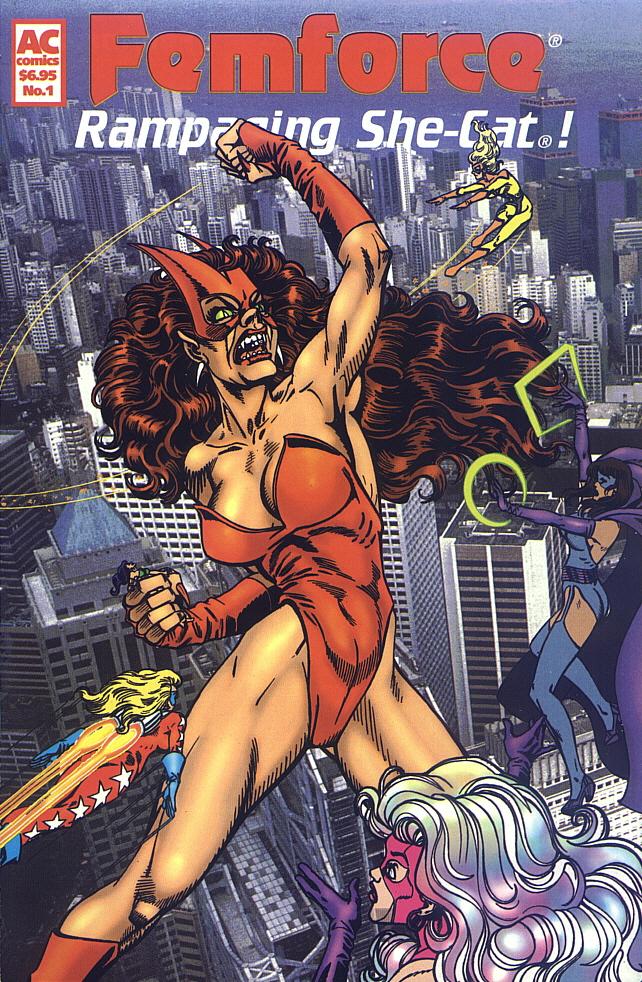 Read online Femforce: Rampaging She-Cat! comic -  Issue # Full - 1