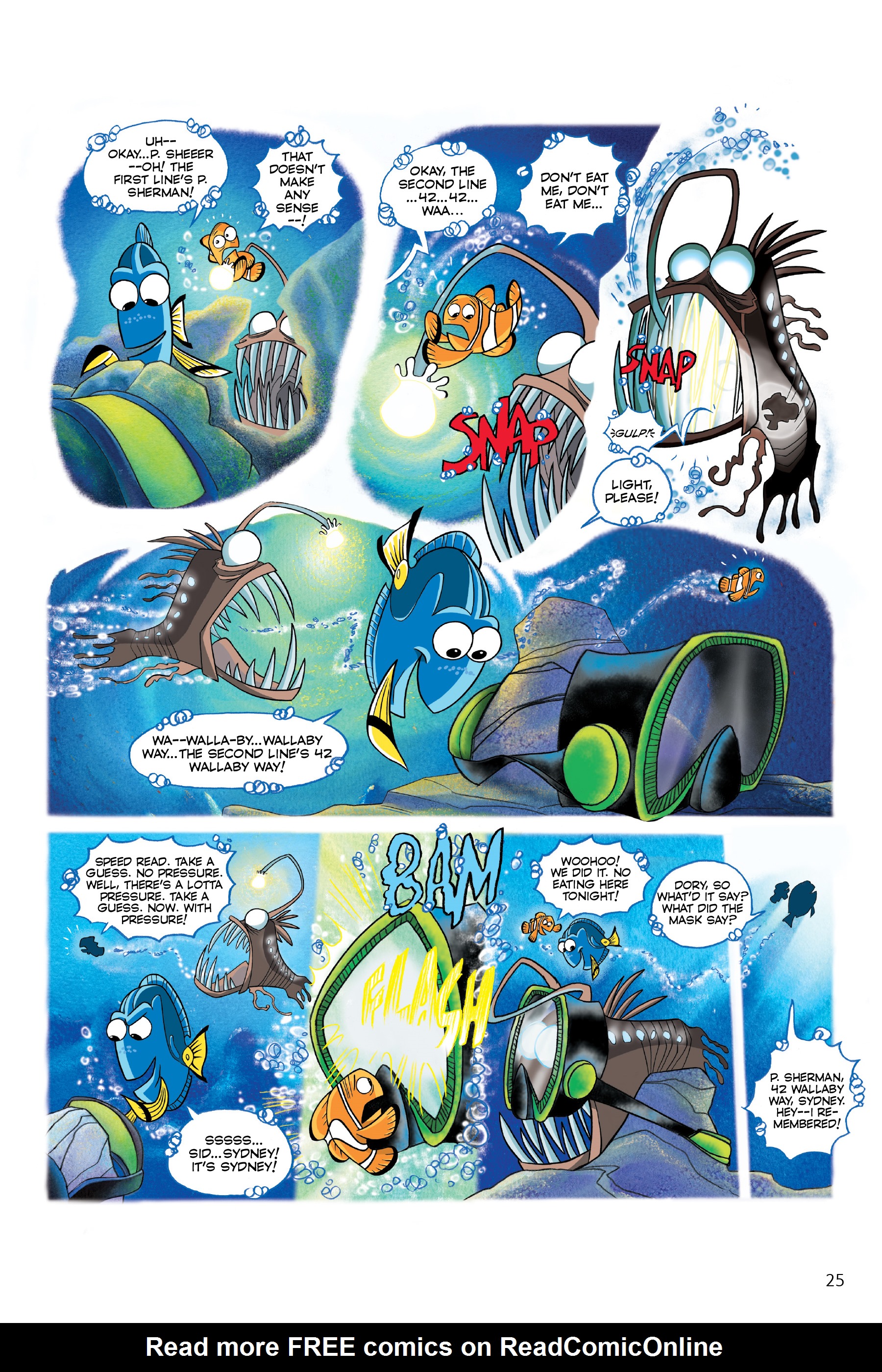 Read online Disney/PIXAR Finding Nemo and Finding Dory: The Story of the Movies in Comics comic -  Issue # TPB - 25