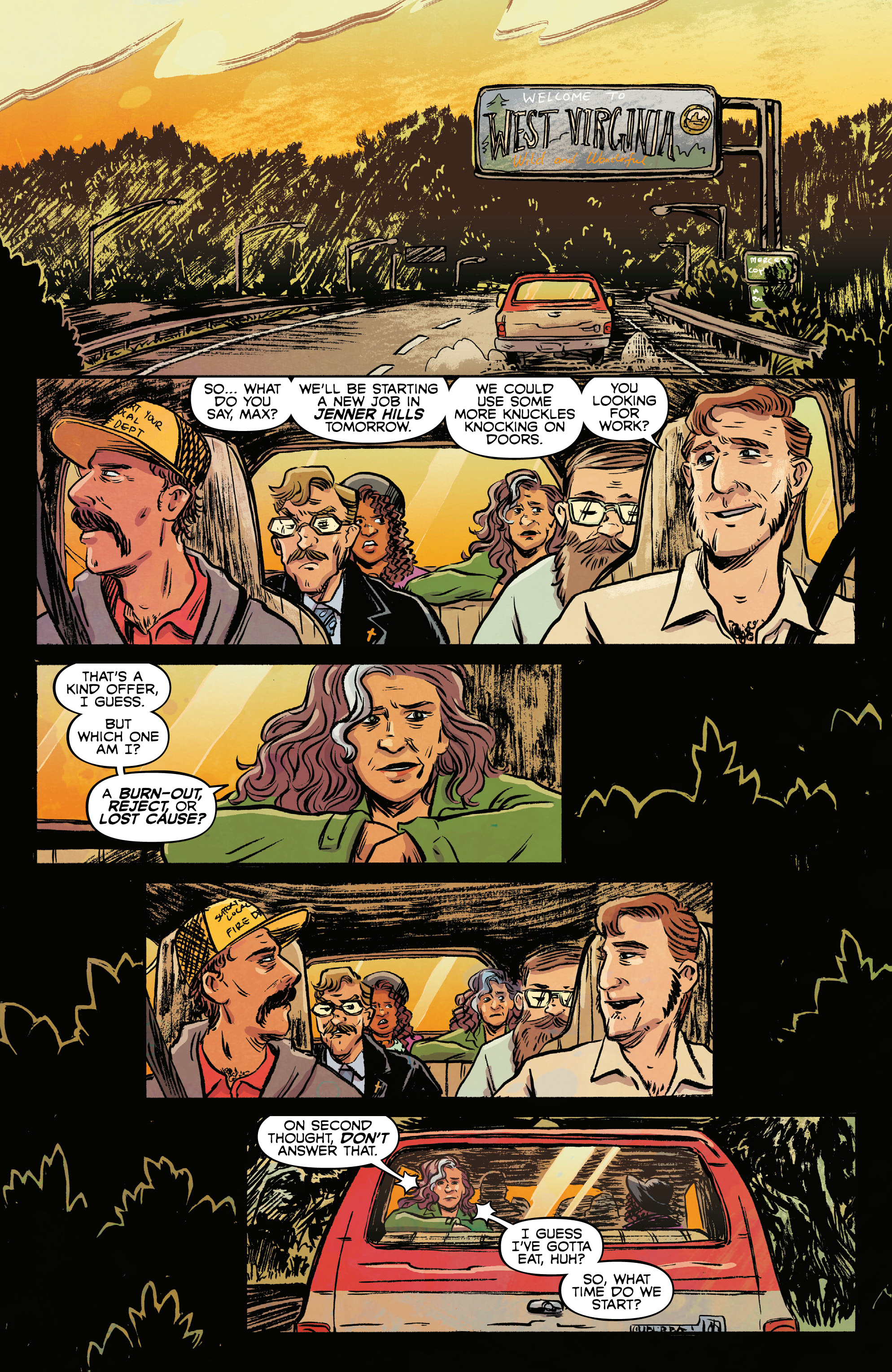 Read online Door to Door, Night by Night comic -  Issue #1 - 8