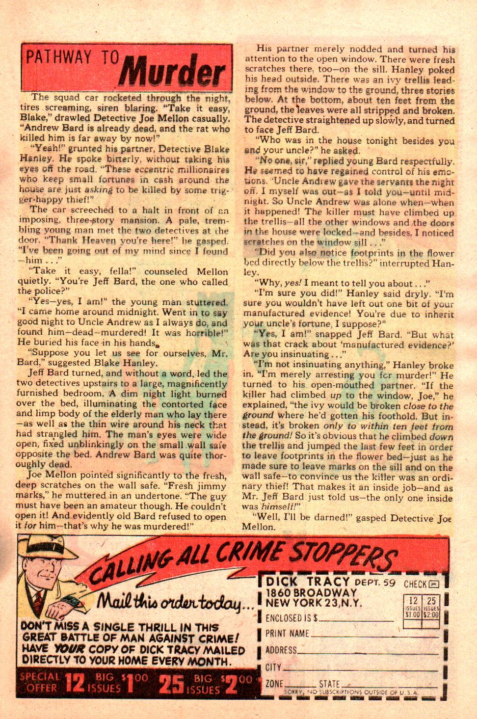 Read online Dick Tracy comic -  Issue #59 - 31