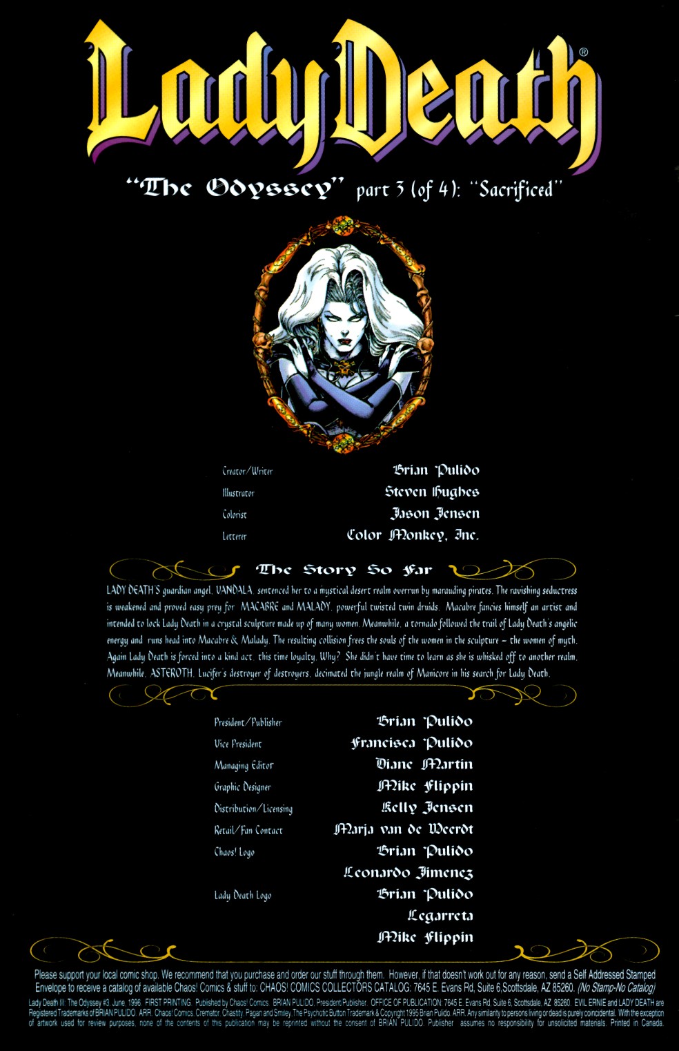 Read online Lady Death III: The Odyssey comic -  Issue #3 - 2