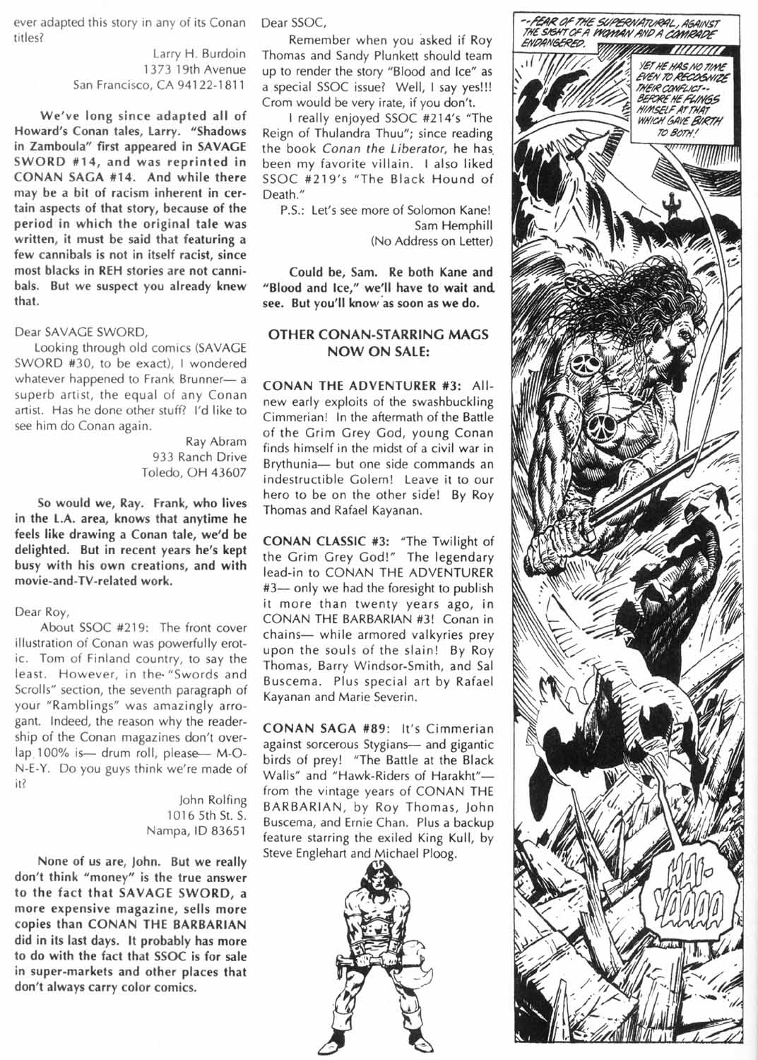 Read online The Savage Sword Of Conan comic -  Issue #224 - 64