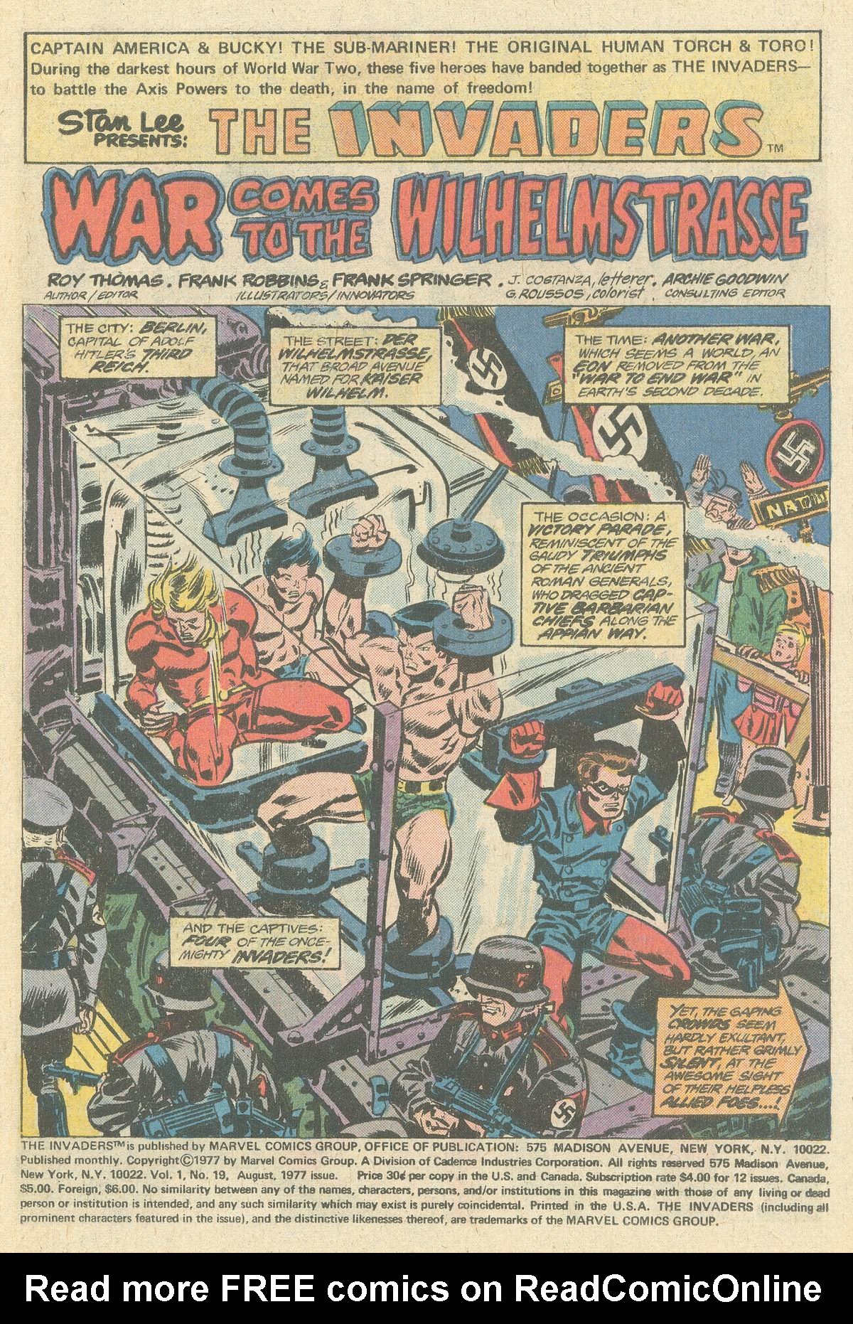 Read online The Invaders (1975) comic -  Issue #19 - 2