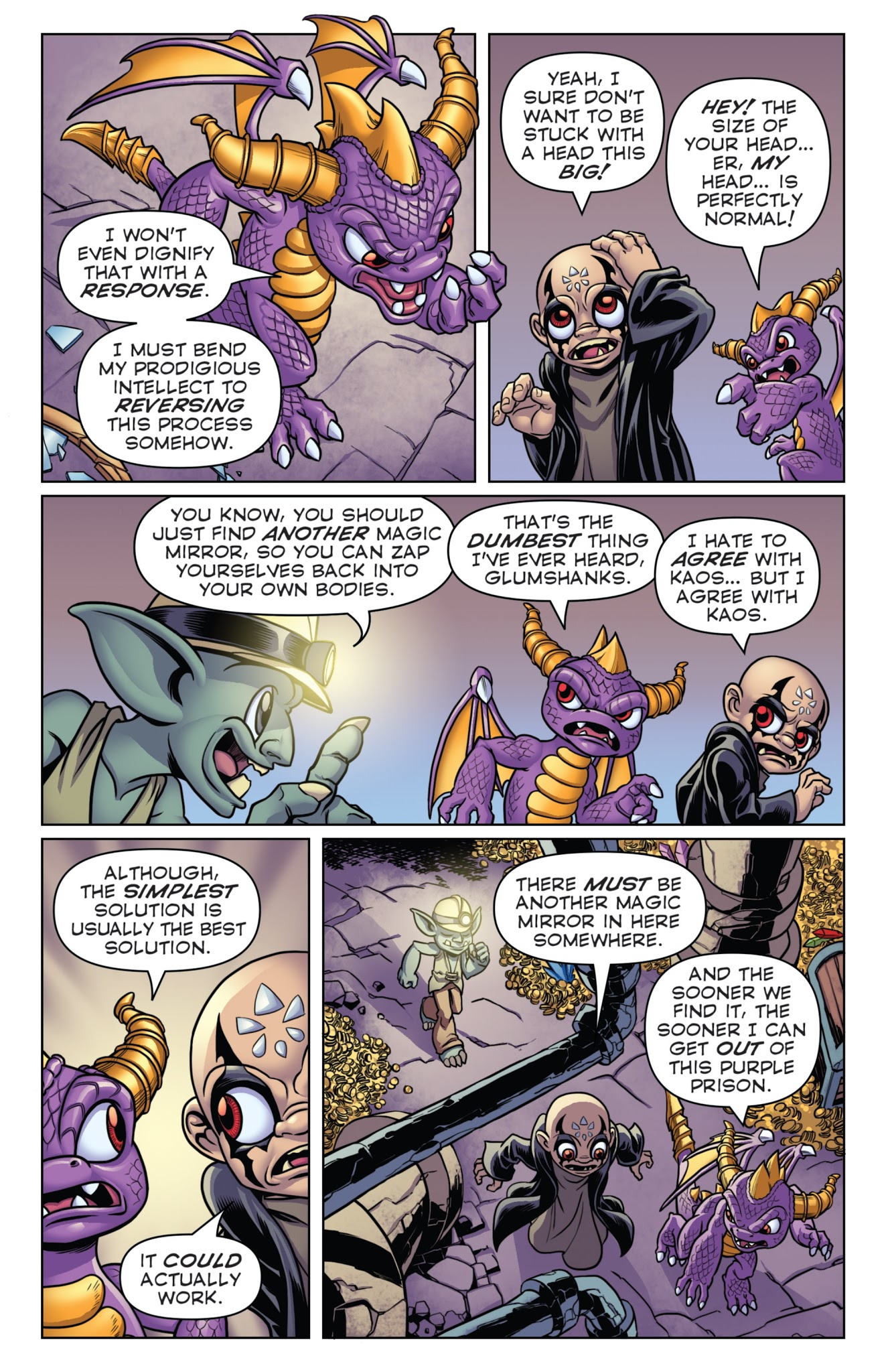 Read online Skylanders Quarterly-Spyro & Friends: Goldslinger comic -  Issue # Full - 36