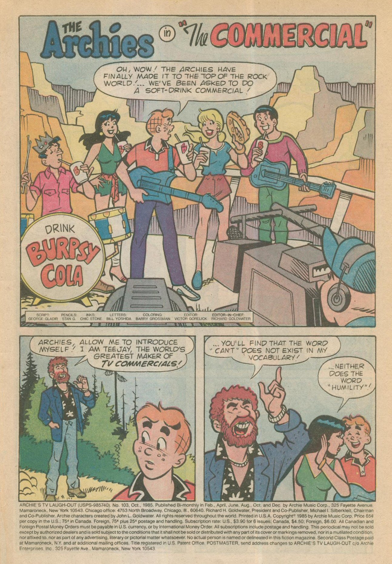 Read online Archie's TV Laugh-Out comic -  Issue #103 - 3