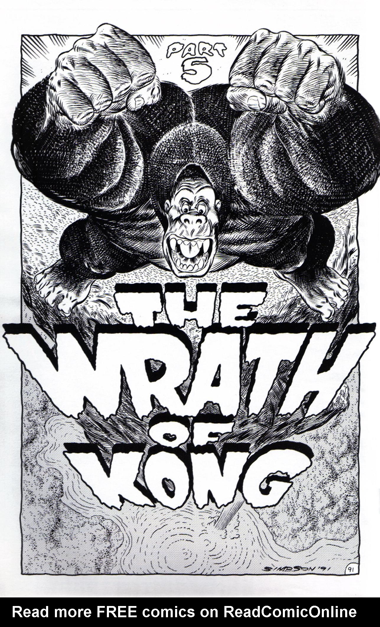 Read online King Kong (1991) comic -  Issue #5 - 3
