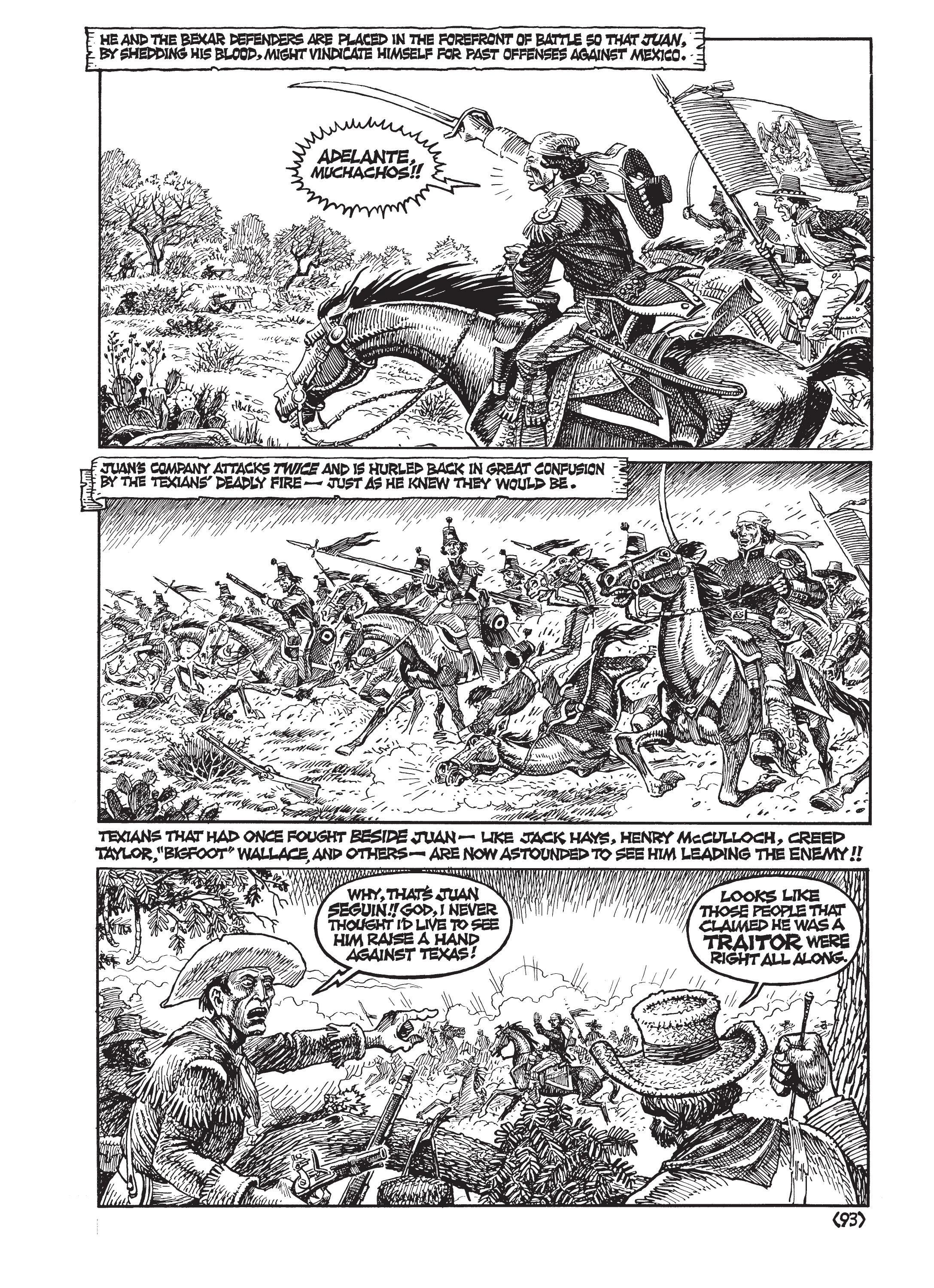 Read online Jack Jackson's American History: Los Tejanos and Lost Cause comic -  Issue # TPB (Part 1) - 96