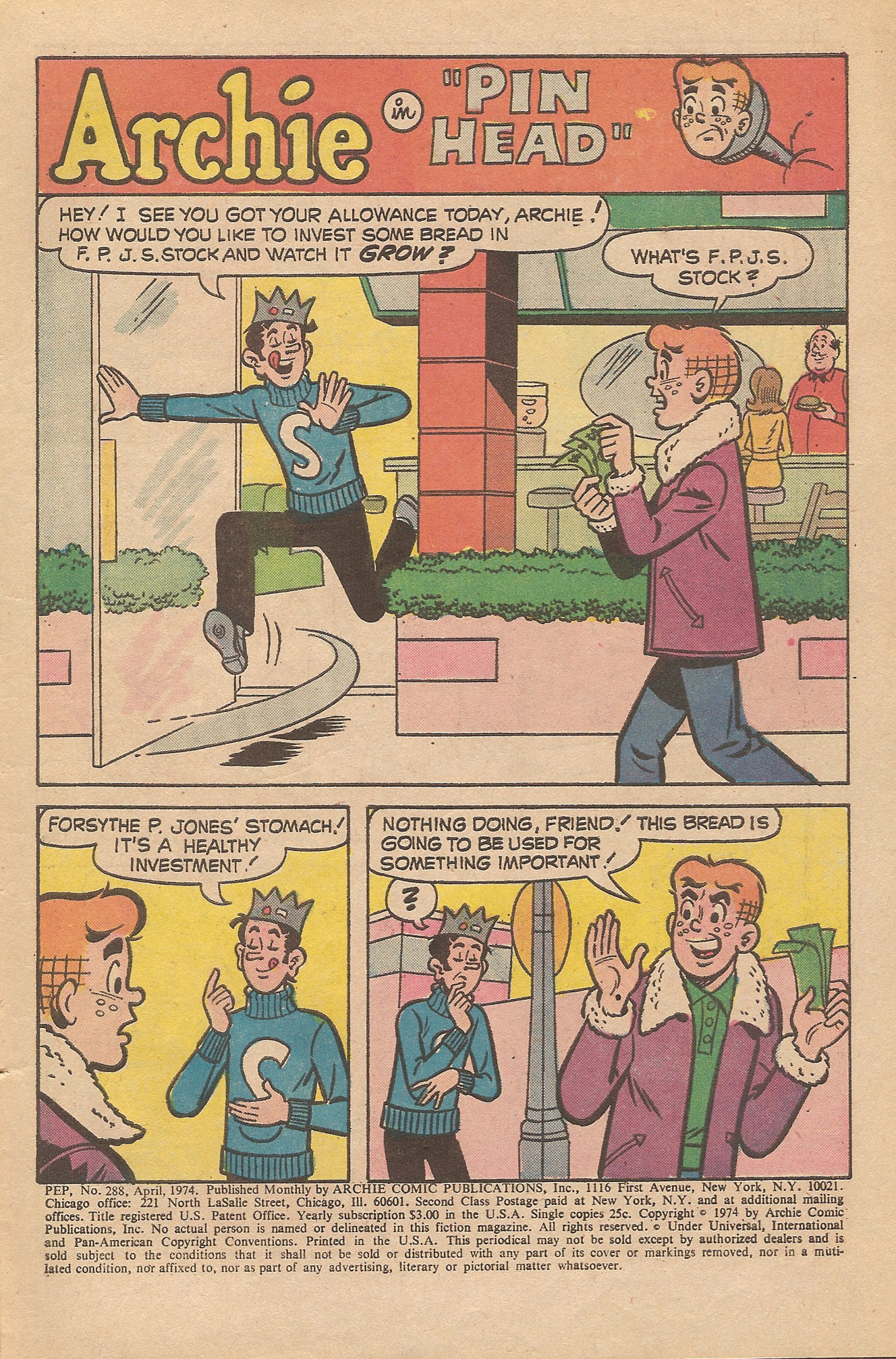 Read online Pep Comics comic -  Issue #288 - 3