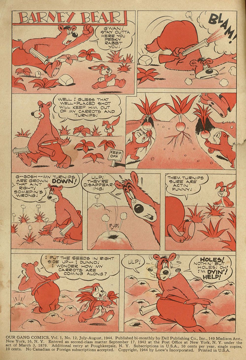 Read online Our Gang Comics comic -  Issue #12 - 2