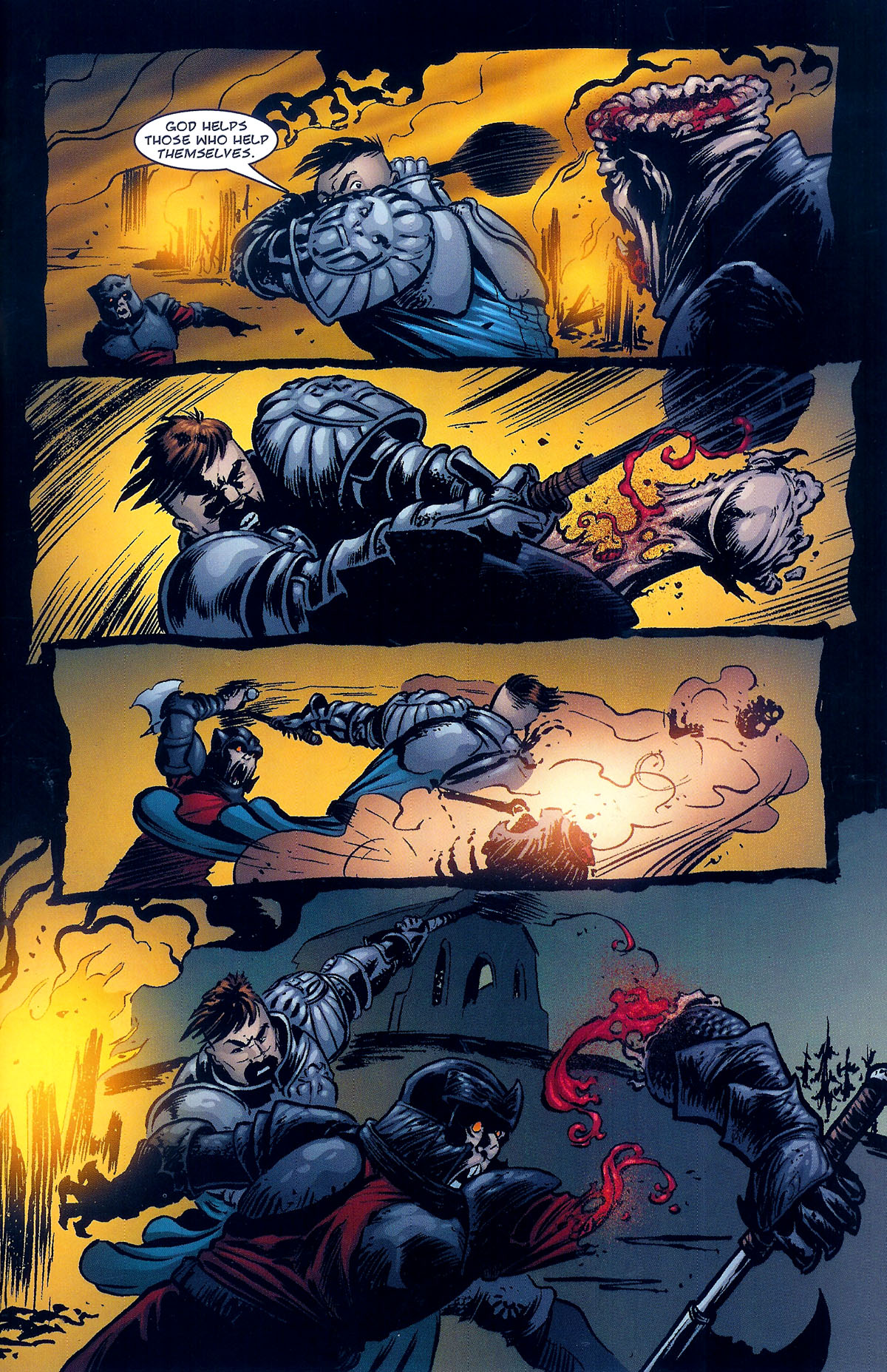 Read online Dracula vs King Arthur comic -  Issue #3 - 9