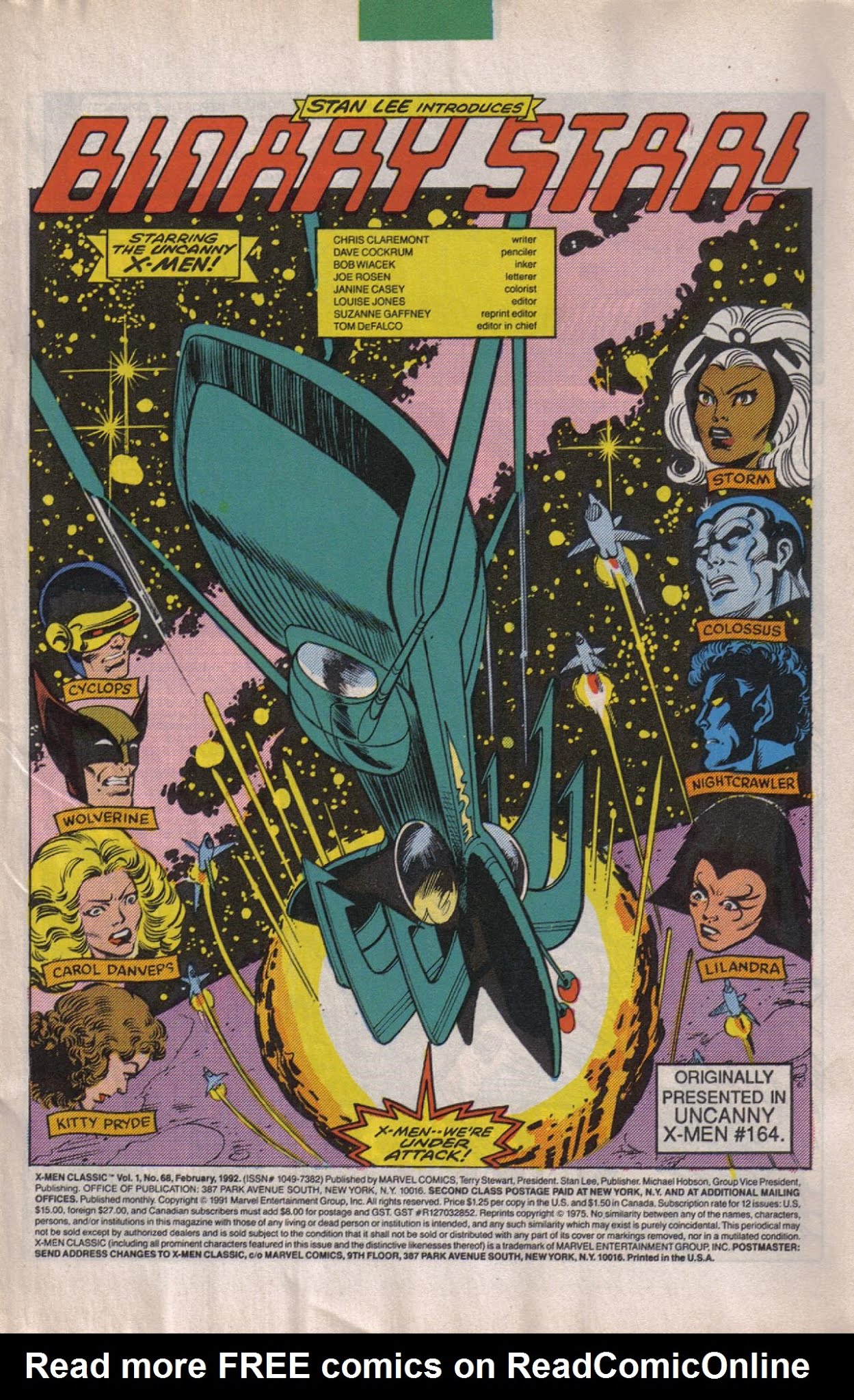 Read online X-Men Classic comic -  Issue #68 - 2
