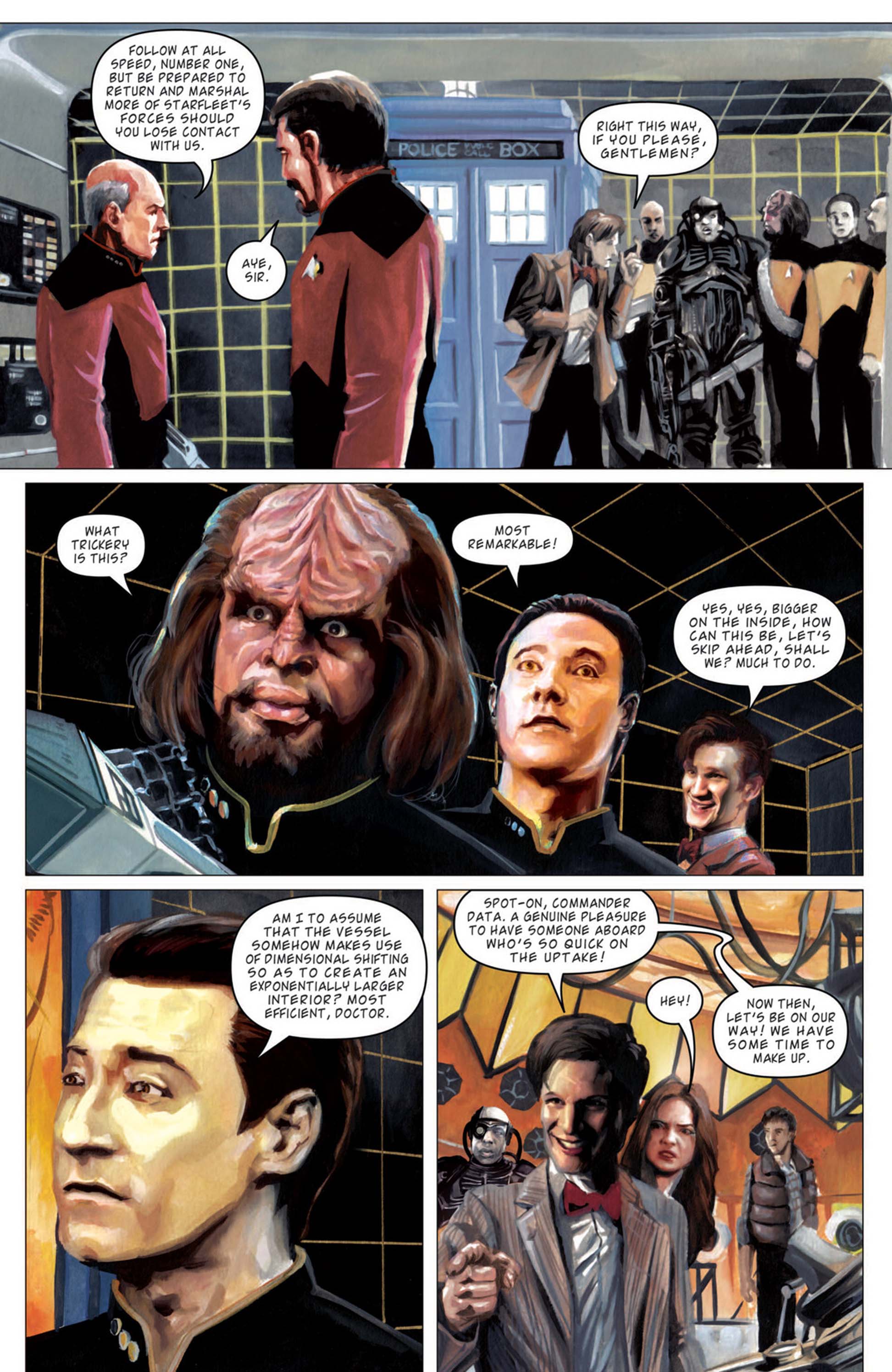 Read online Star Trek: The Next Generation/Doctor Who: Assimilation² comic -  Issue #7 - 17
