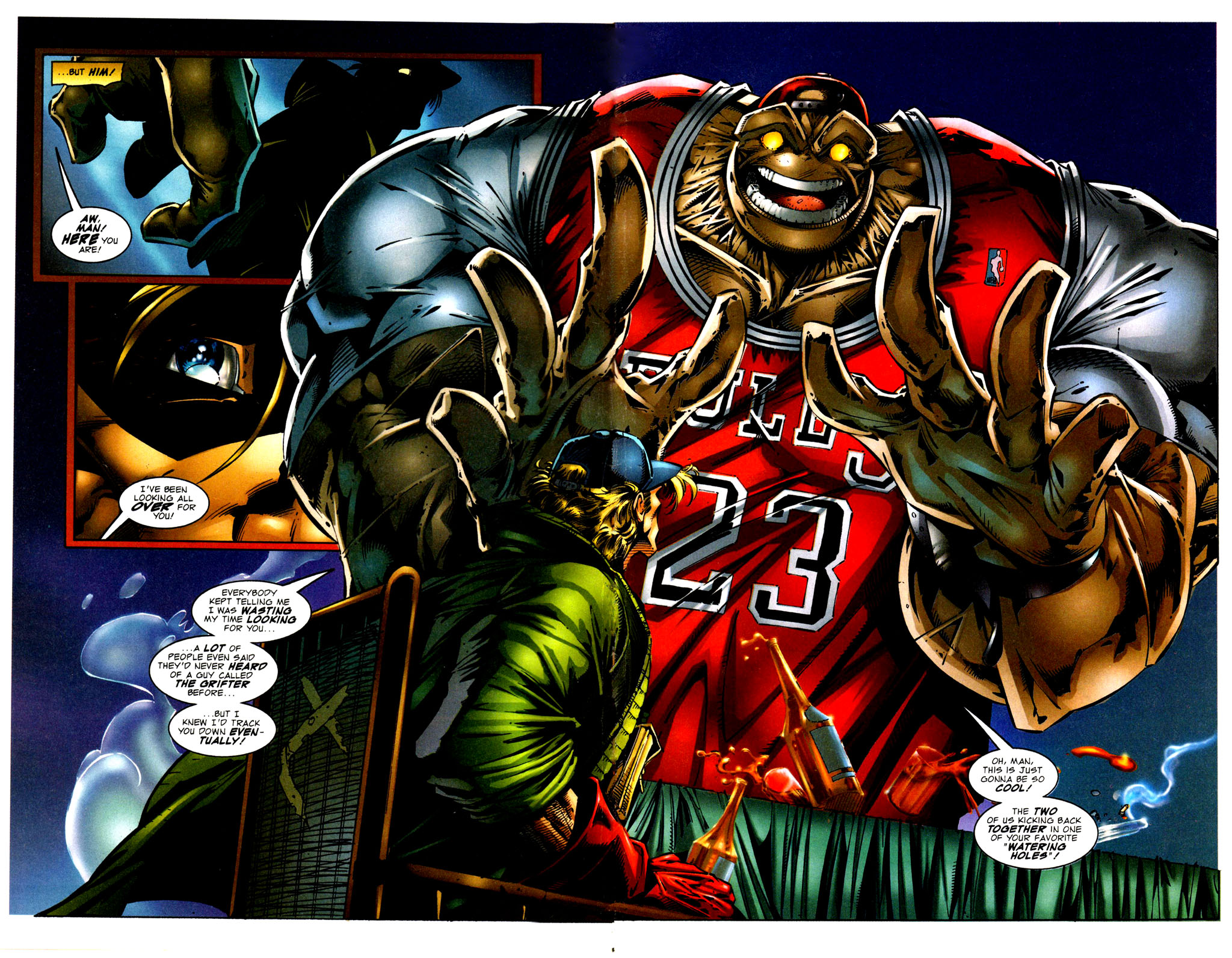 Read online Grifter/Badrock comic -  Issue #1 - 4