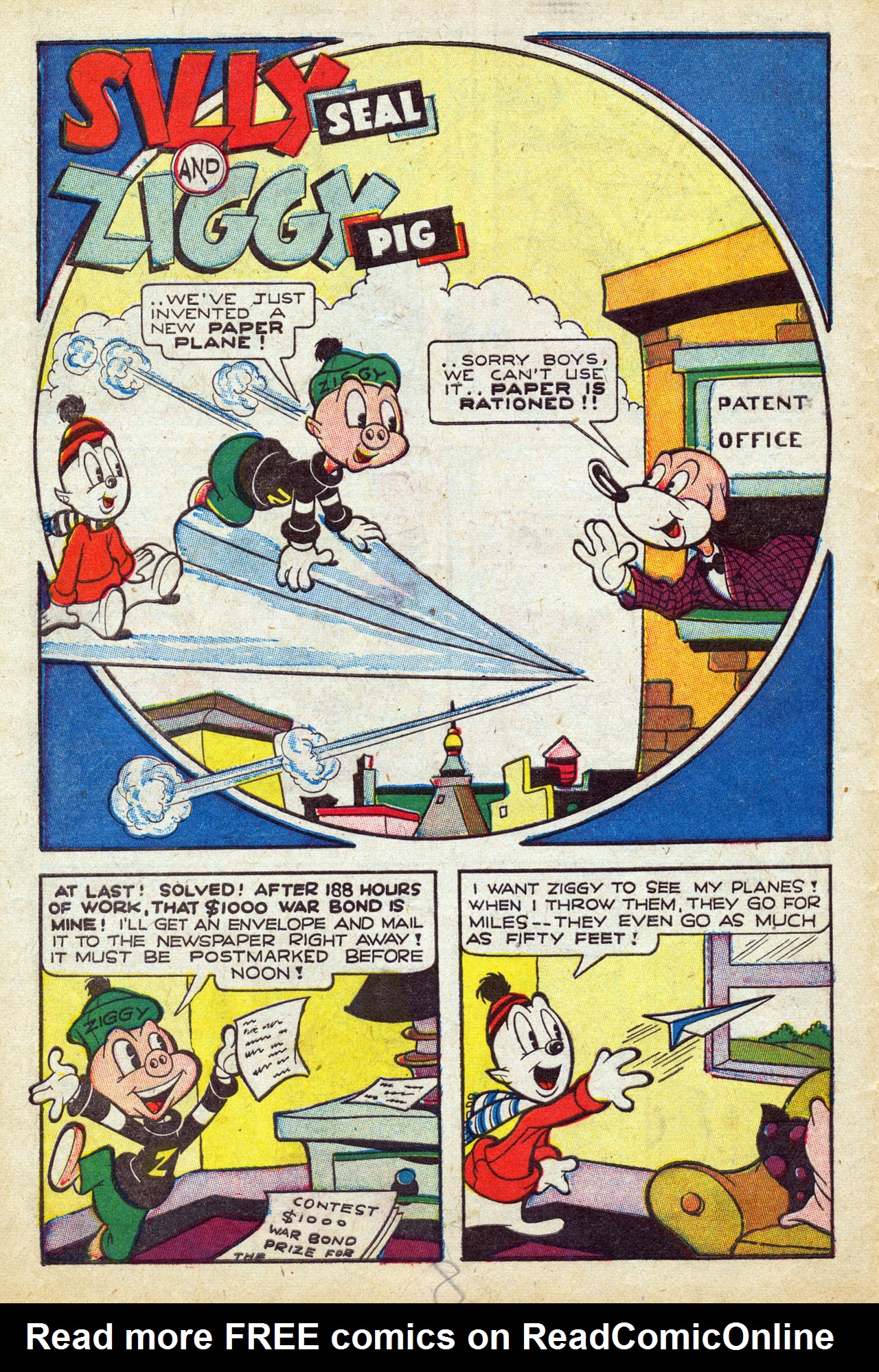 Read online Ziggy Pig-Silly Seal Comics (1944) comic -  Issue #3 - 10