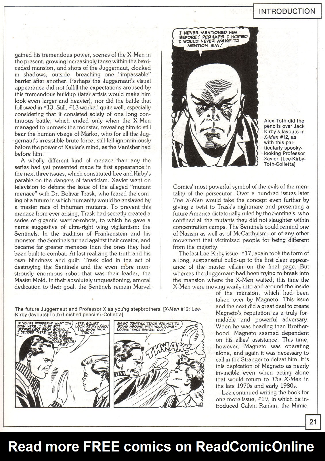 Read online The X-Men Companion comic -  Issue #1 - 21