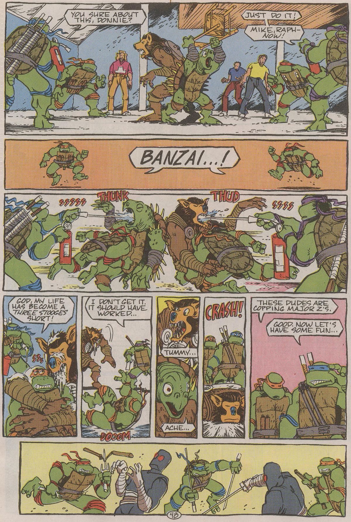 Read online Teenage Mutant Ninja Turtles II: The Secret of the Ooze Official Movie Adaptation comic -  Issue # Full - 49