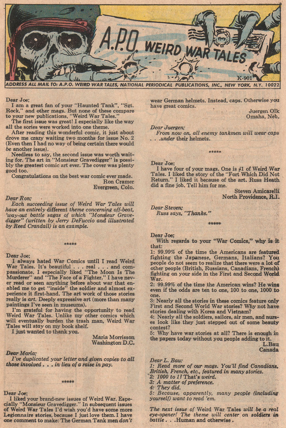 Read online Weird War Tales (1971) comic -  Issue #5 - 48
